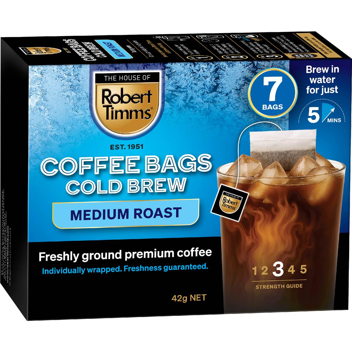 Robert Timms Cold Brew Medium Roast Coffee Bags