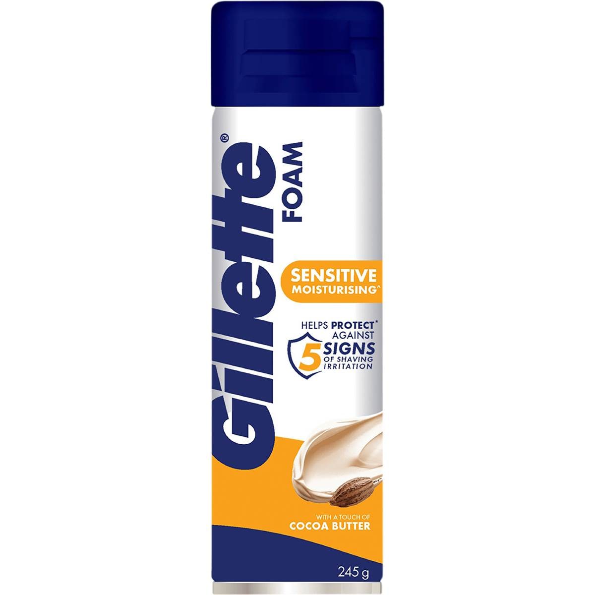 Gillette Sensitive Moisturising Shave Foam 245g
