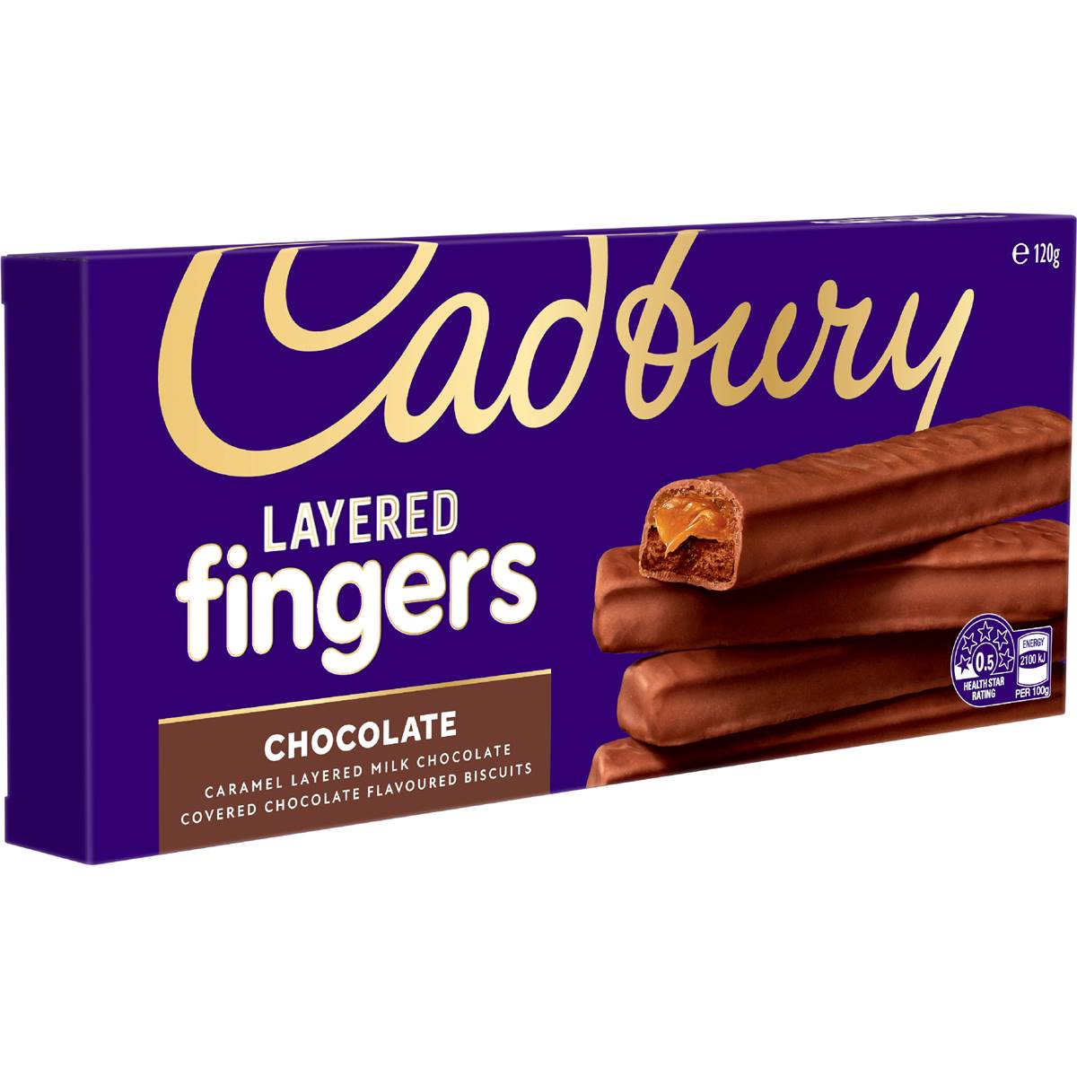 Cadbury Layered Fingers Biscuits Chocolate 120g