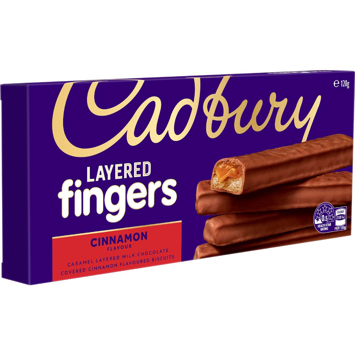 Cadbury Layered Fingers Biscuits Cinnamon 120g – Woolworths