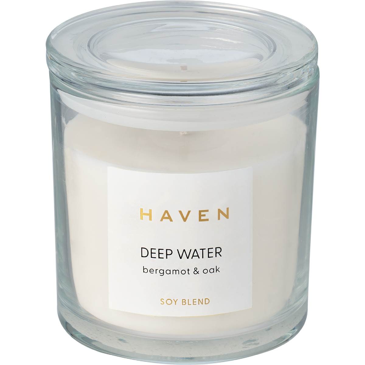 Haven Glass Soy Candle Deep Water