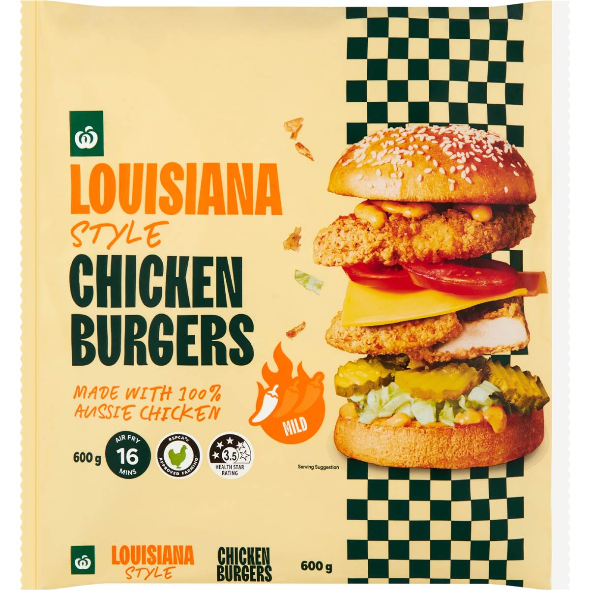 Woolworths Louisiana Style Chicken Burgers