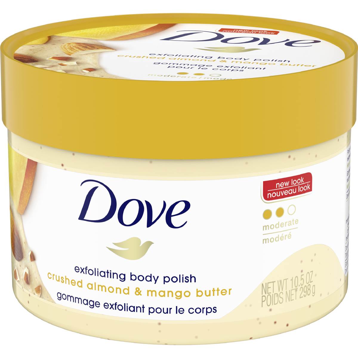 Dove Exfoliating Body Polish Scrub Crushed Almond & Mango Butter
