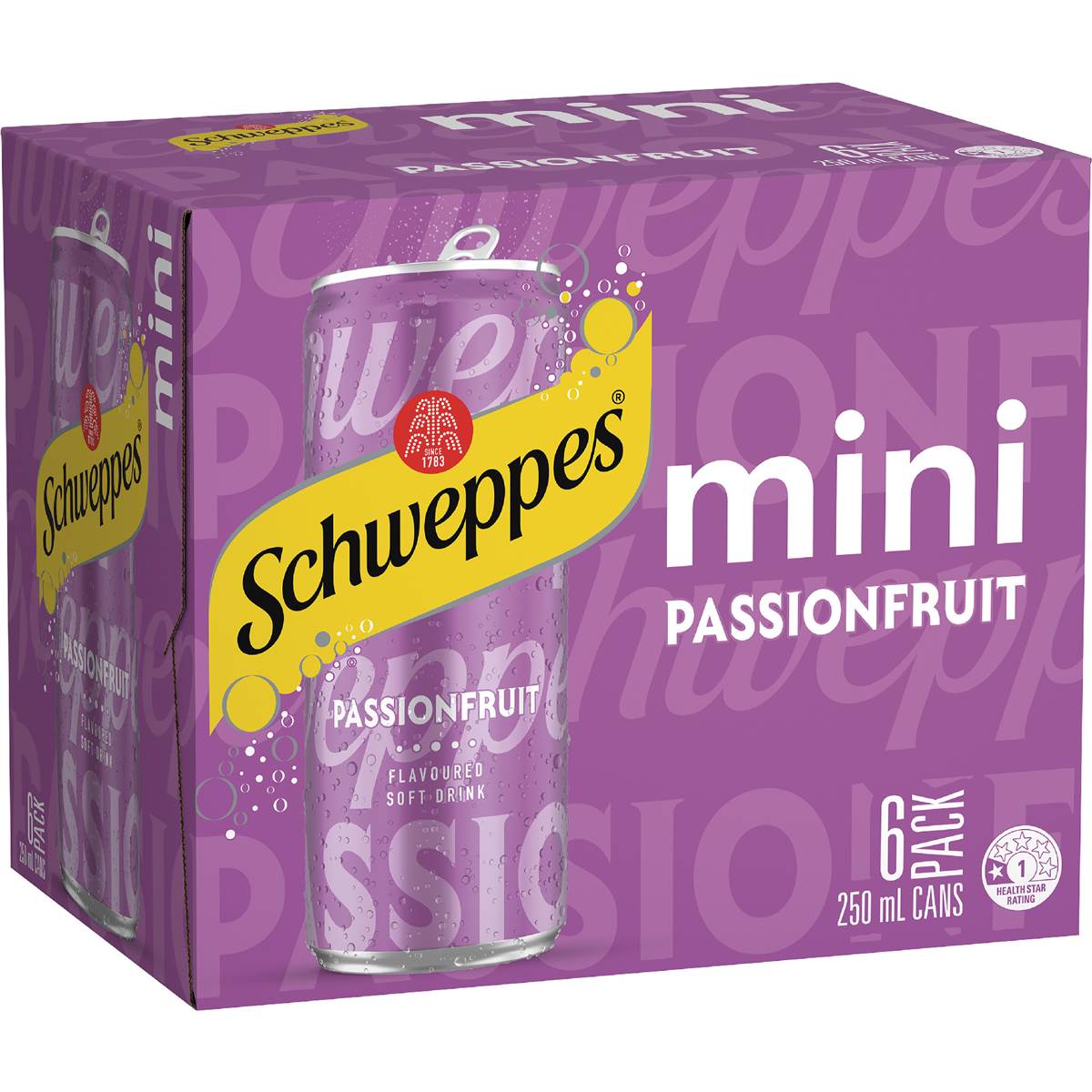 Schweppes Passionfruit Mini Soft Drink Cans