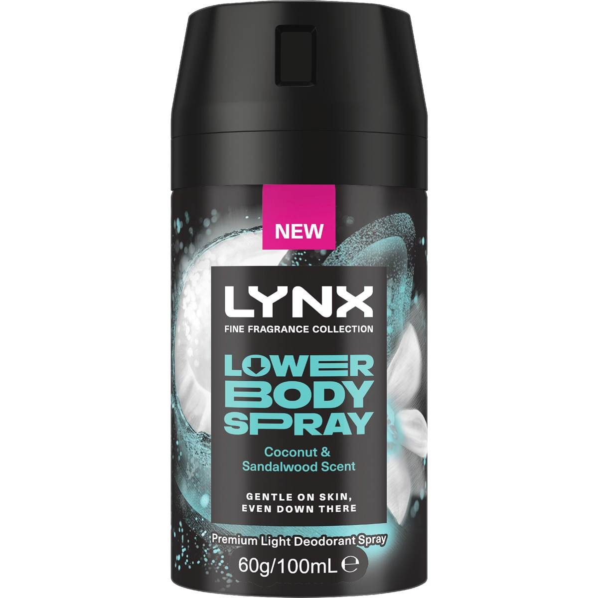 Lynx Lower Body Deodorant Spray Coconut & Sandalwood 100ml