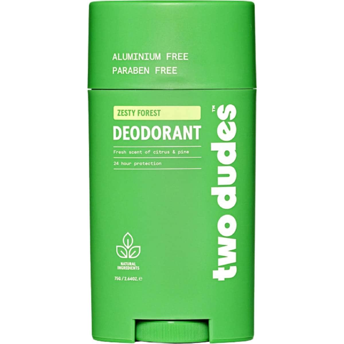 Two Dudes Natural Deodorant Zesty Forest 75g