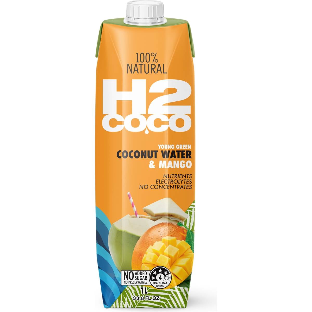 H2coco Mango Coconut Water 1L