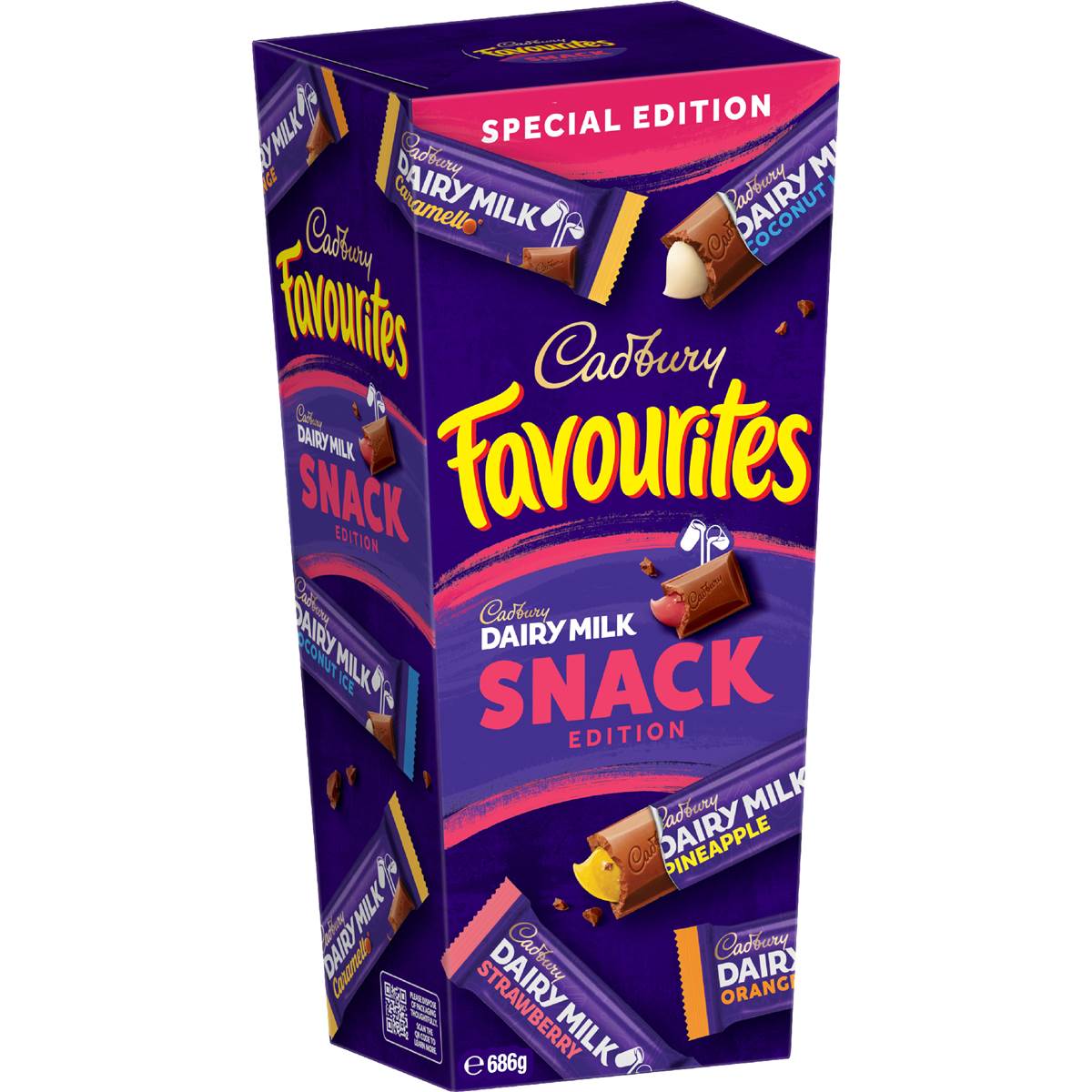 Cadbury Favourites Snack Chocolate Gift Box 686g – Woolworths