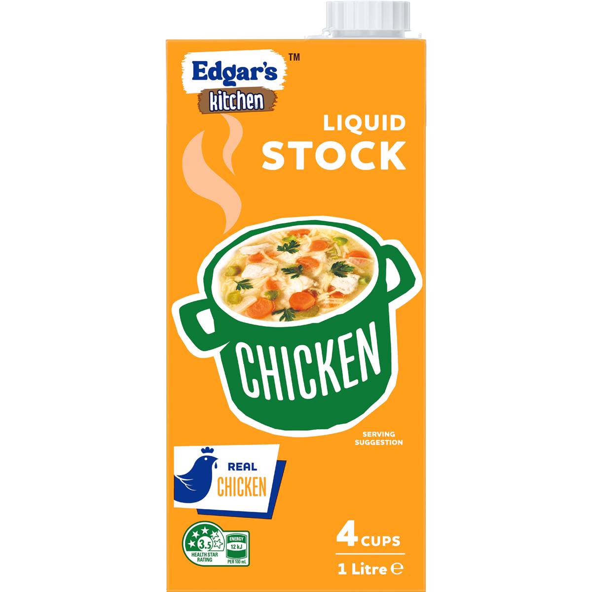 Edgar's Kitchen Chicken Liquid Stock