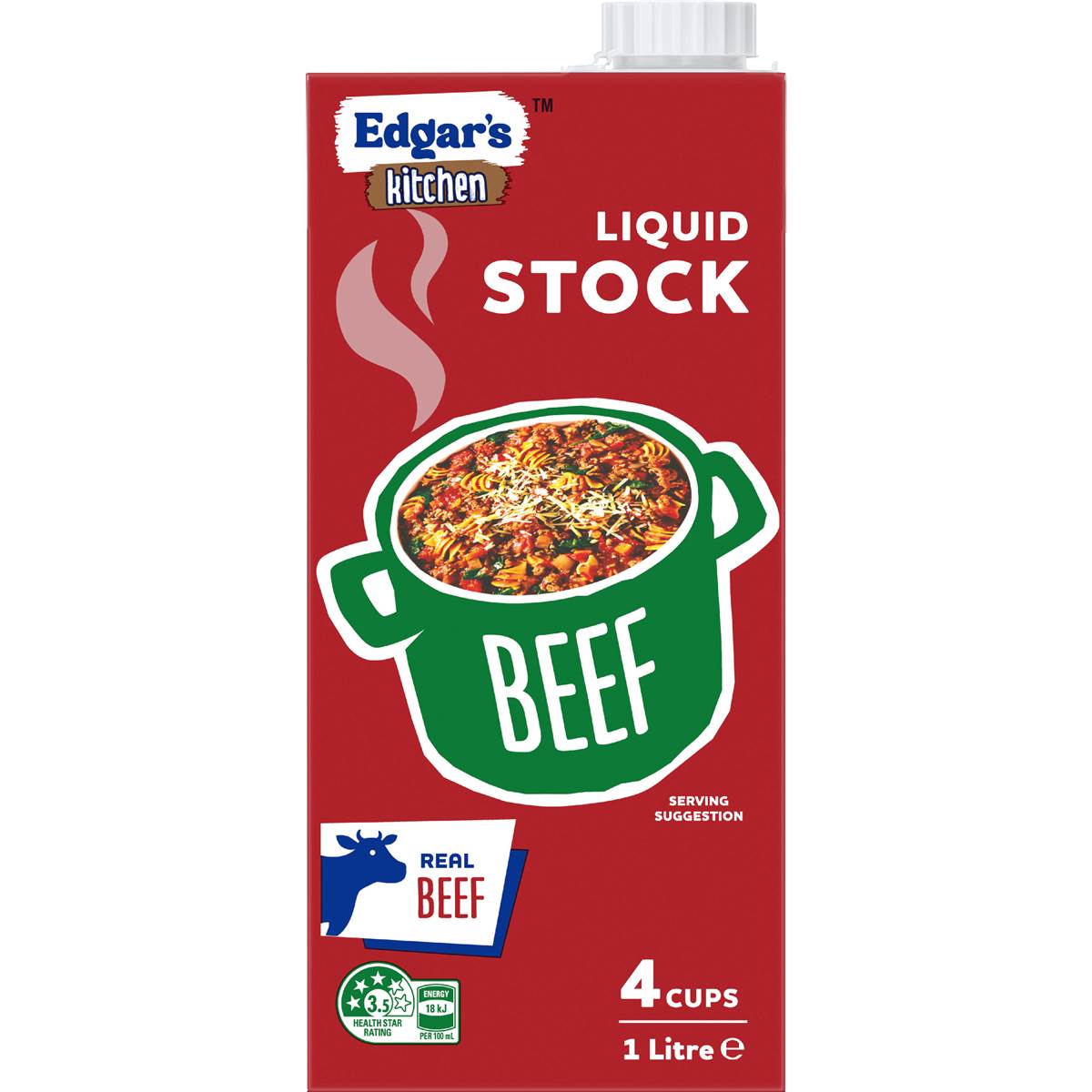 Edgar's Kitchen Beef Liquid Stock