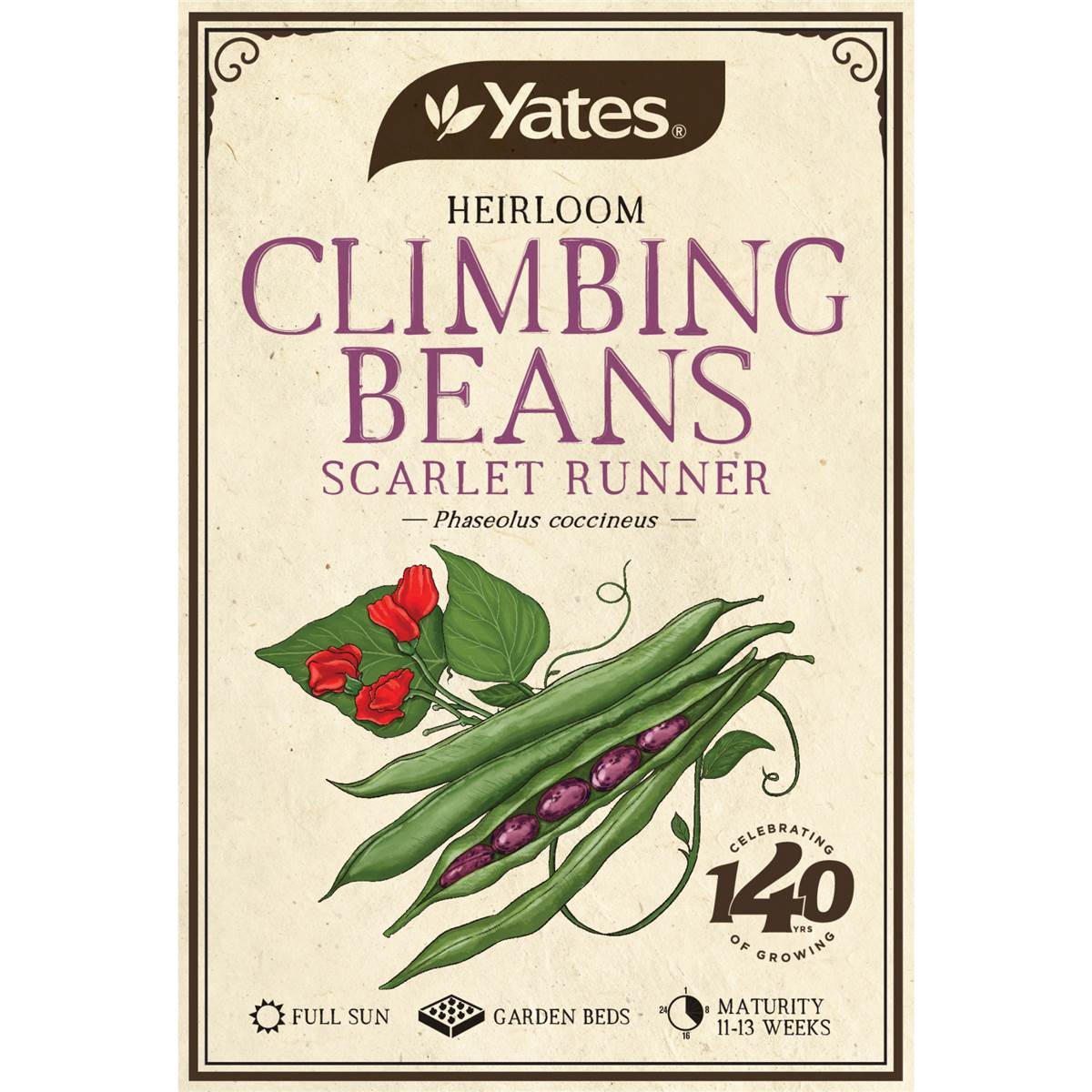 Yates Heirloom Climb Beans