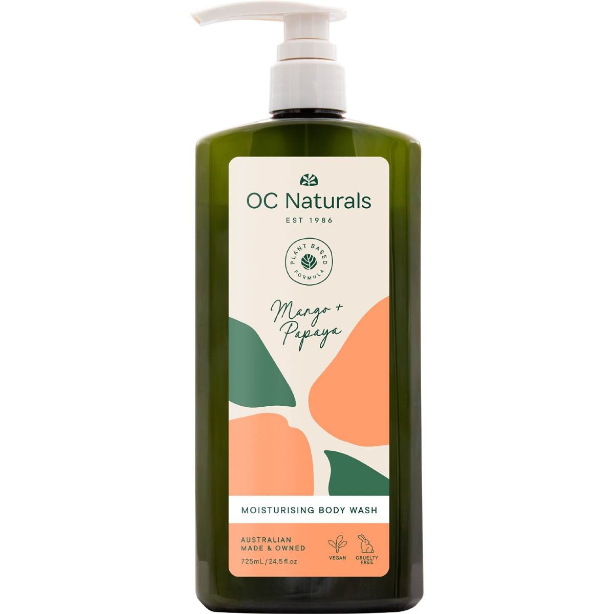 OC Naturals Mango & Papaya Body Wash 725mL