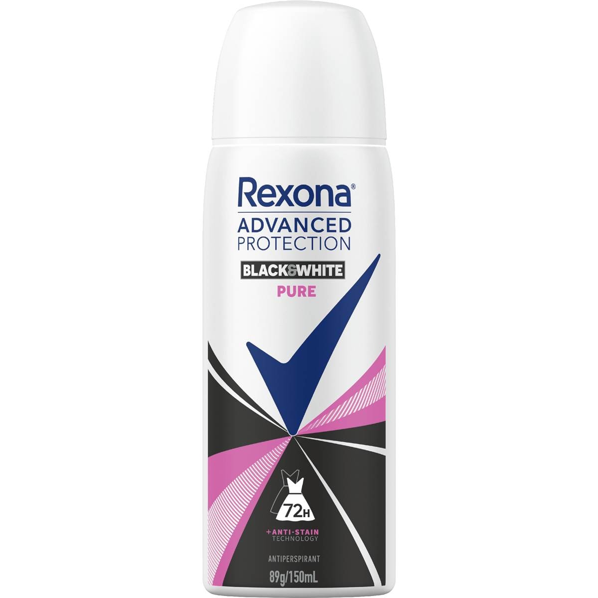 Rexona Women Antiperspirant Advanced Protection Black & White Pure