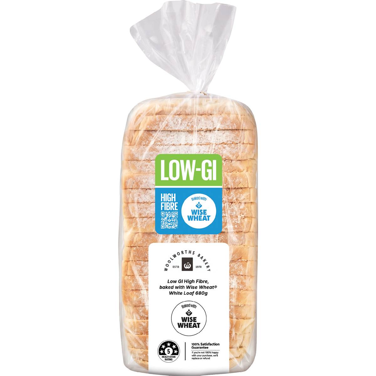 Woolworths Low GI High Fibre Wise Wheat® White Loaf