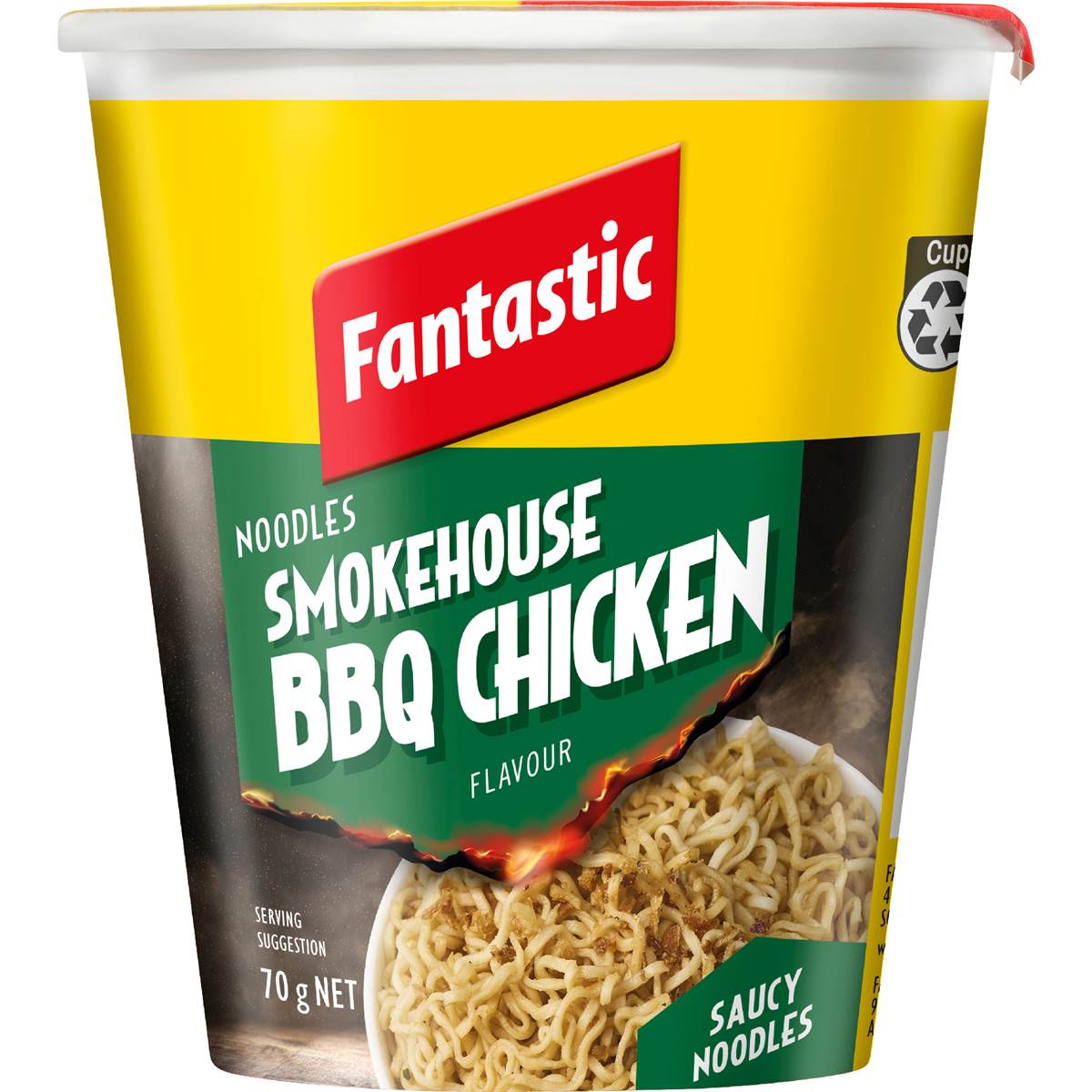 Fantastic Smokehouse BBQ Chicken Noodle Cup