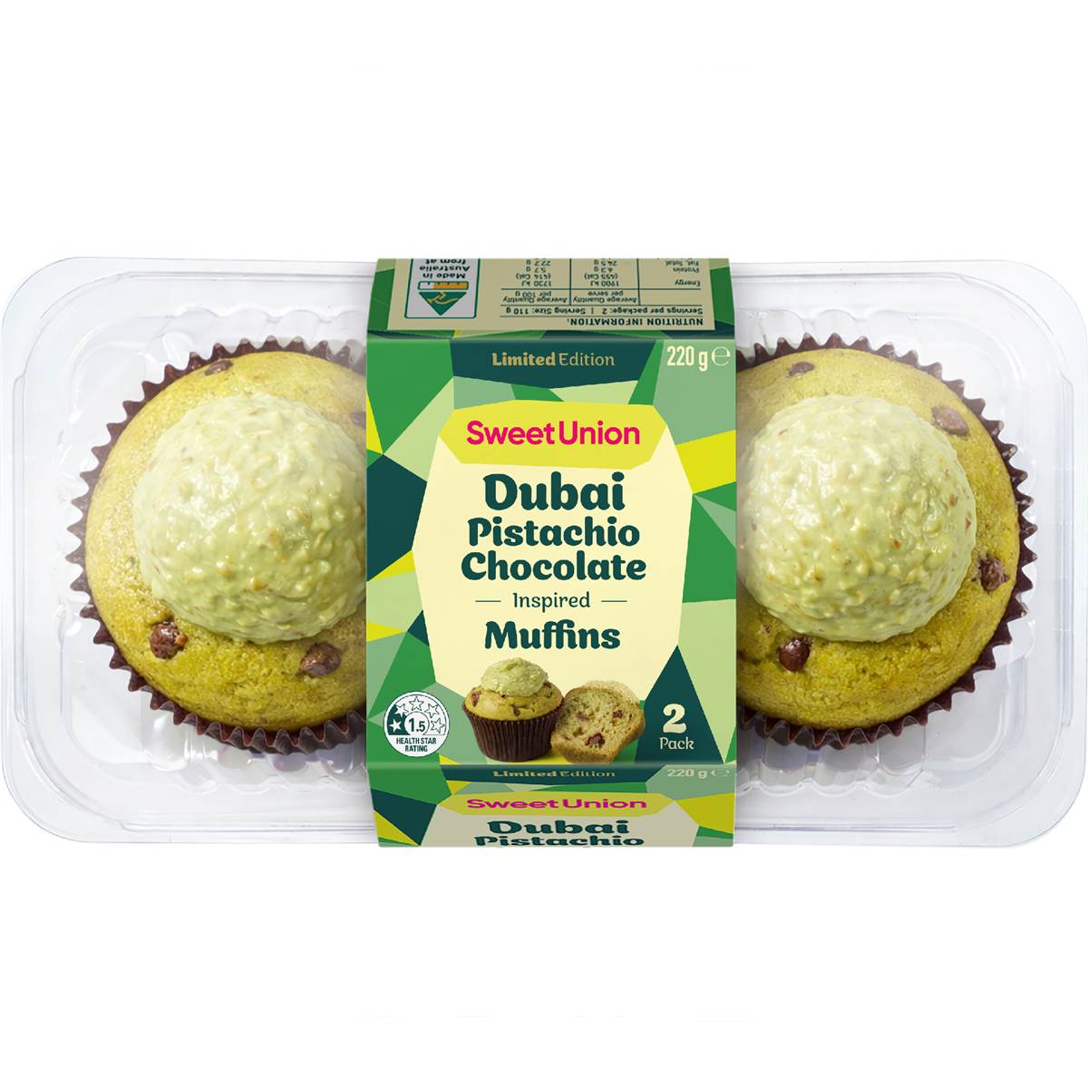 Sweet Union Dubai Pistachio Chocolate Inspired Muffins