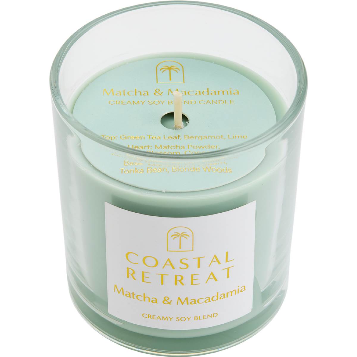Coastal Retreat Creamy Soy Blend Candle Matcha & Macadamia