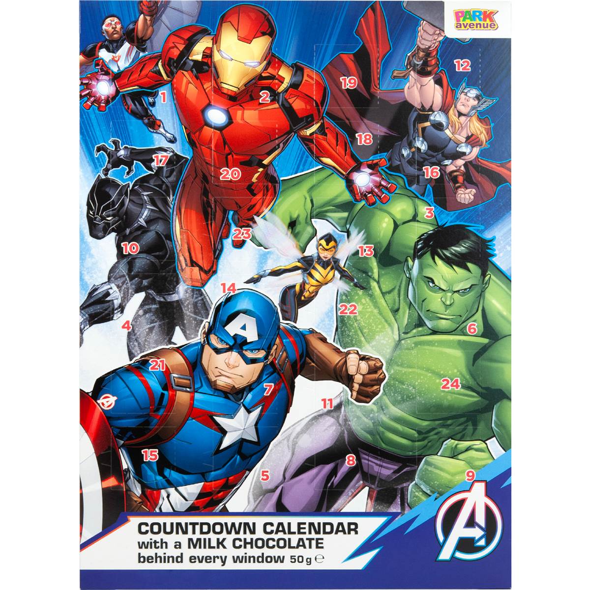 Park Avenue Avengers Advent Calendar With Chocolate