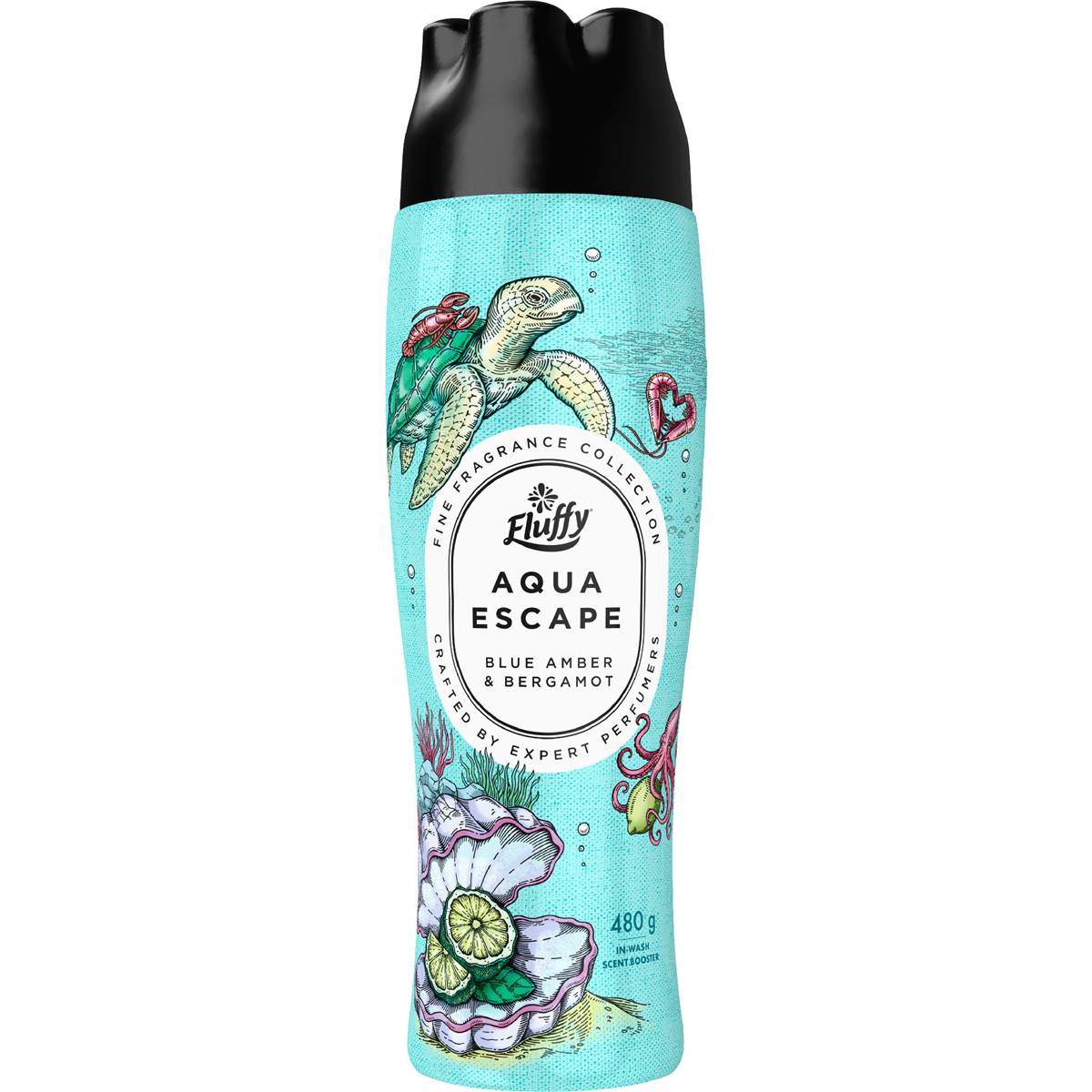 Fluffy Aqua Escape Laundry Booster Blue Amber & Bergamot