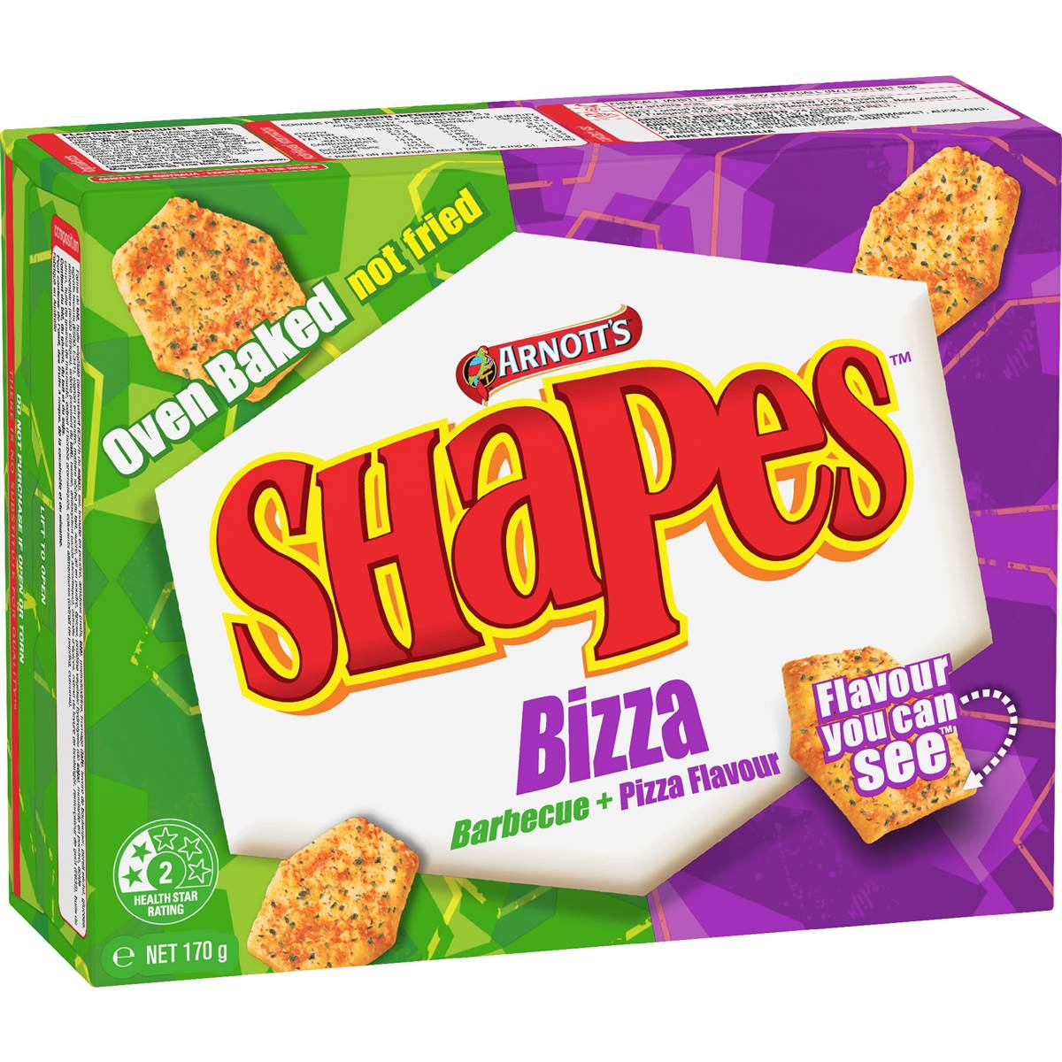 Arnott's Bizza Shapes Crackers 170g – Woolworths