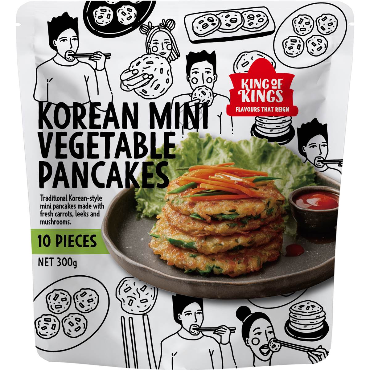King Of Kings Korean Mini Vegetable Pancakes