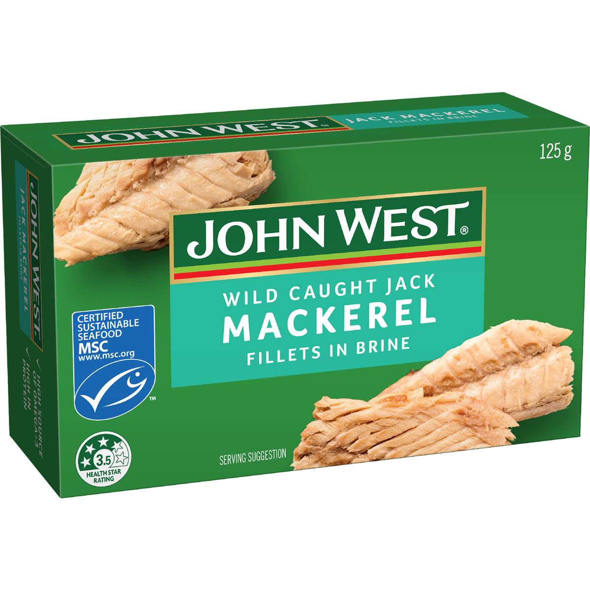 John West Jack Mackerel Fillets In Brine