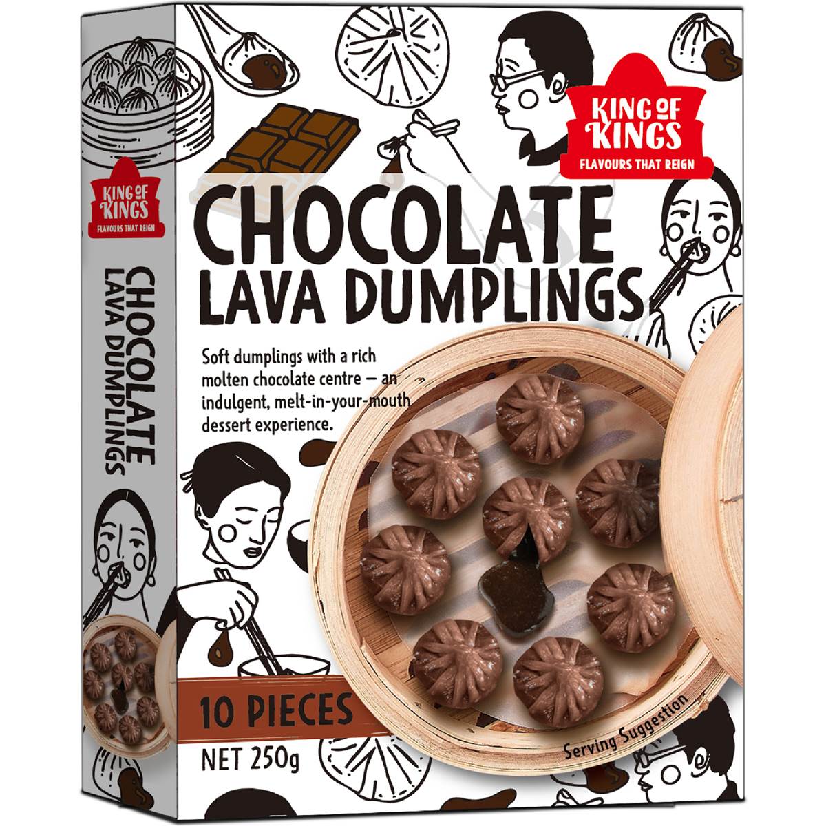 King of Kings Chocolate Lava Dumplings