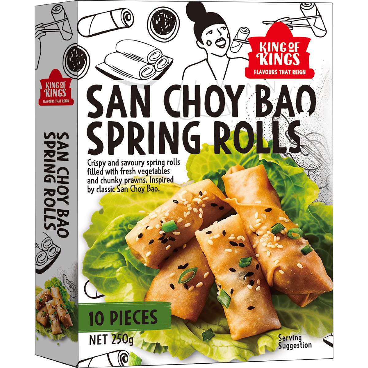 King of Kings San Choy Bao Spring Rolls