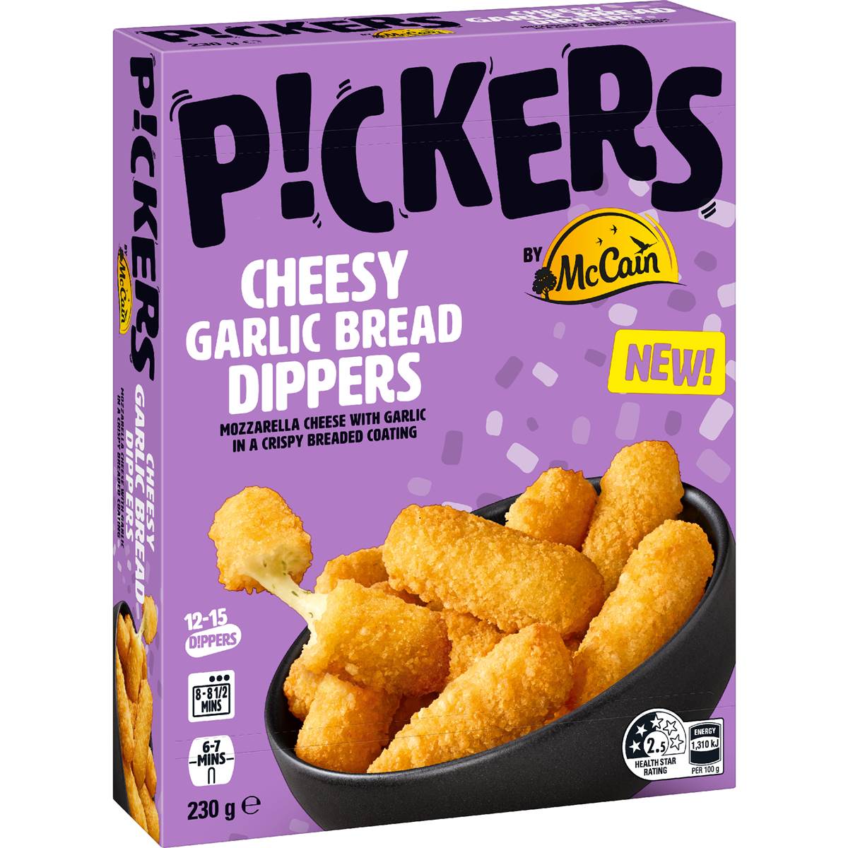 McCain Pickers Cheesy Garlic Bread Dippers 230g