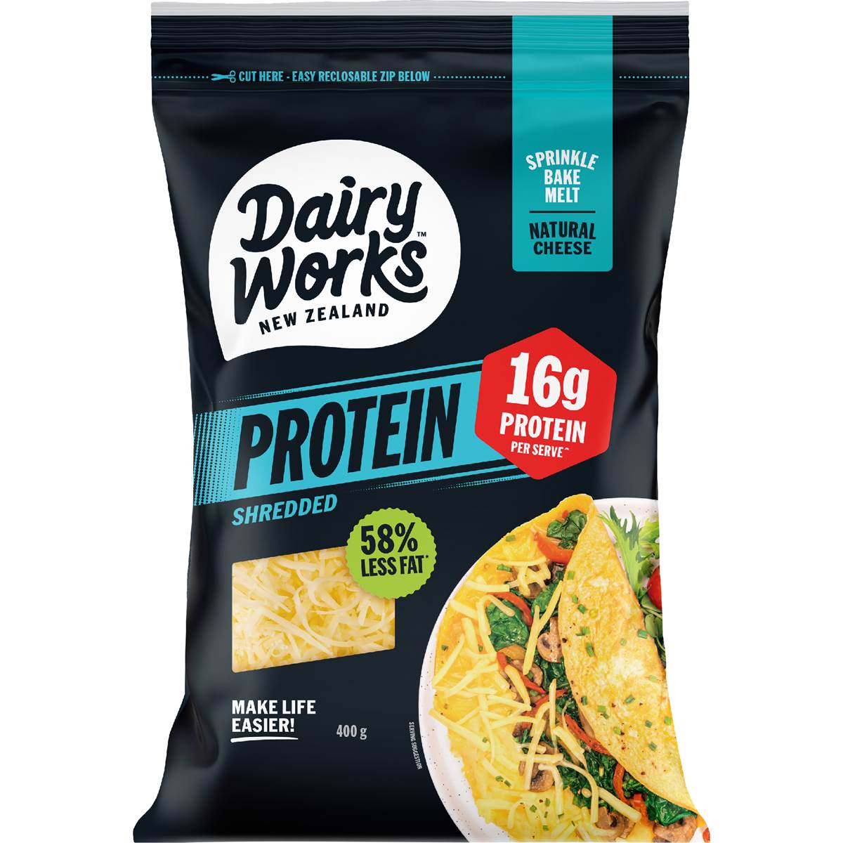 Dairyworks Grated Protein Cheese