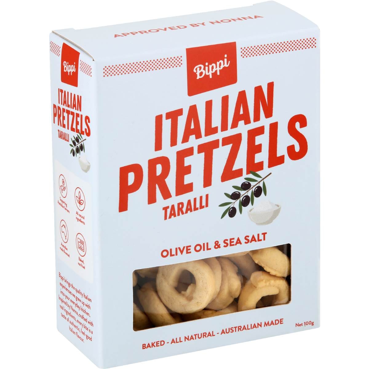 Bippi Italian Pretzels Olive Oil & Sea Salt