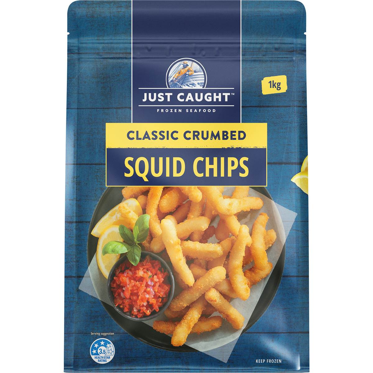 Just Caught Classic Crumbed Squid Chips