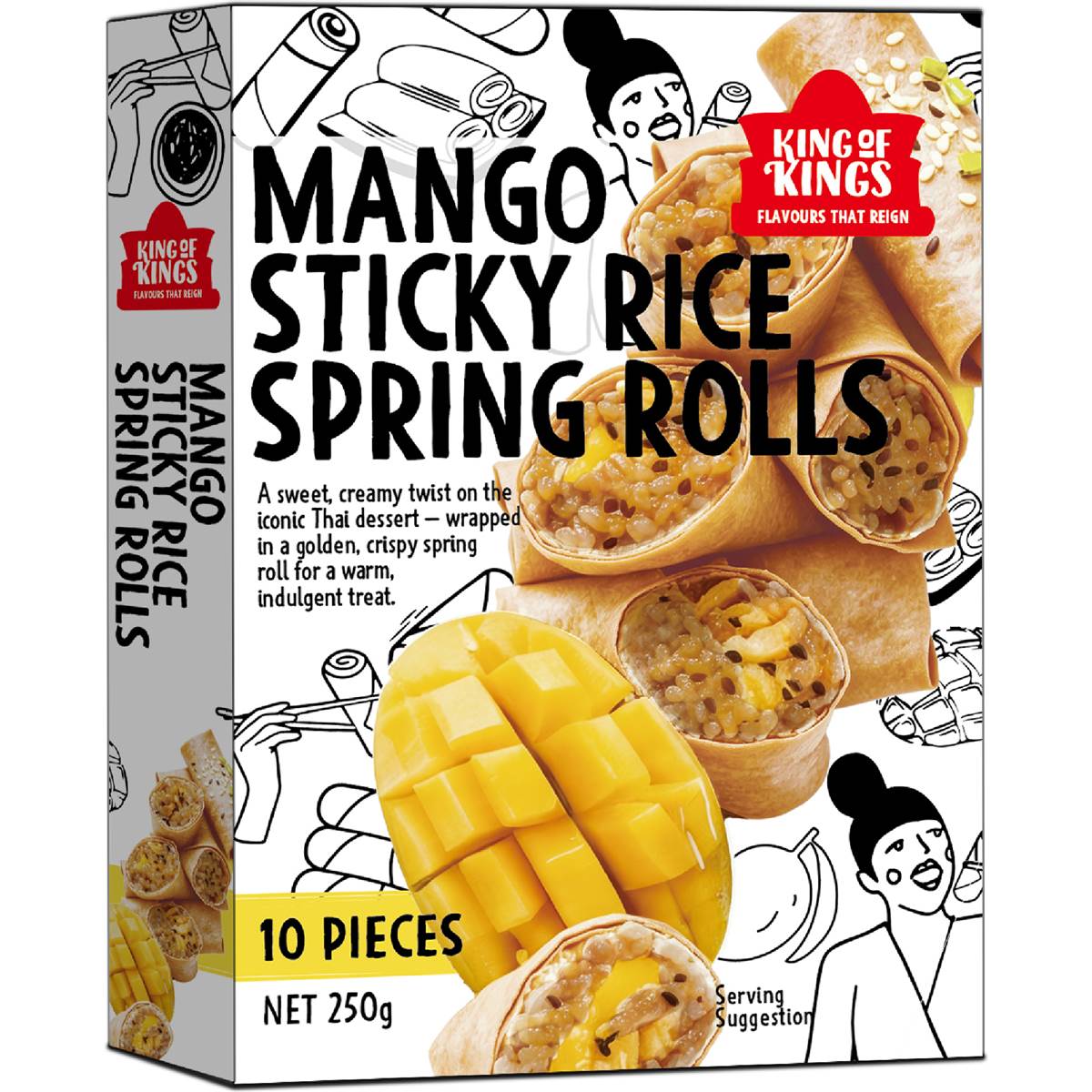 King of Kings Mango Sticky Rice Spring Roll