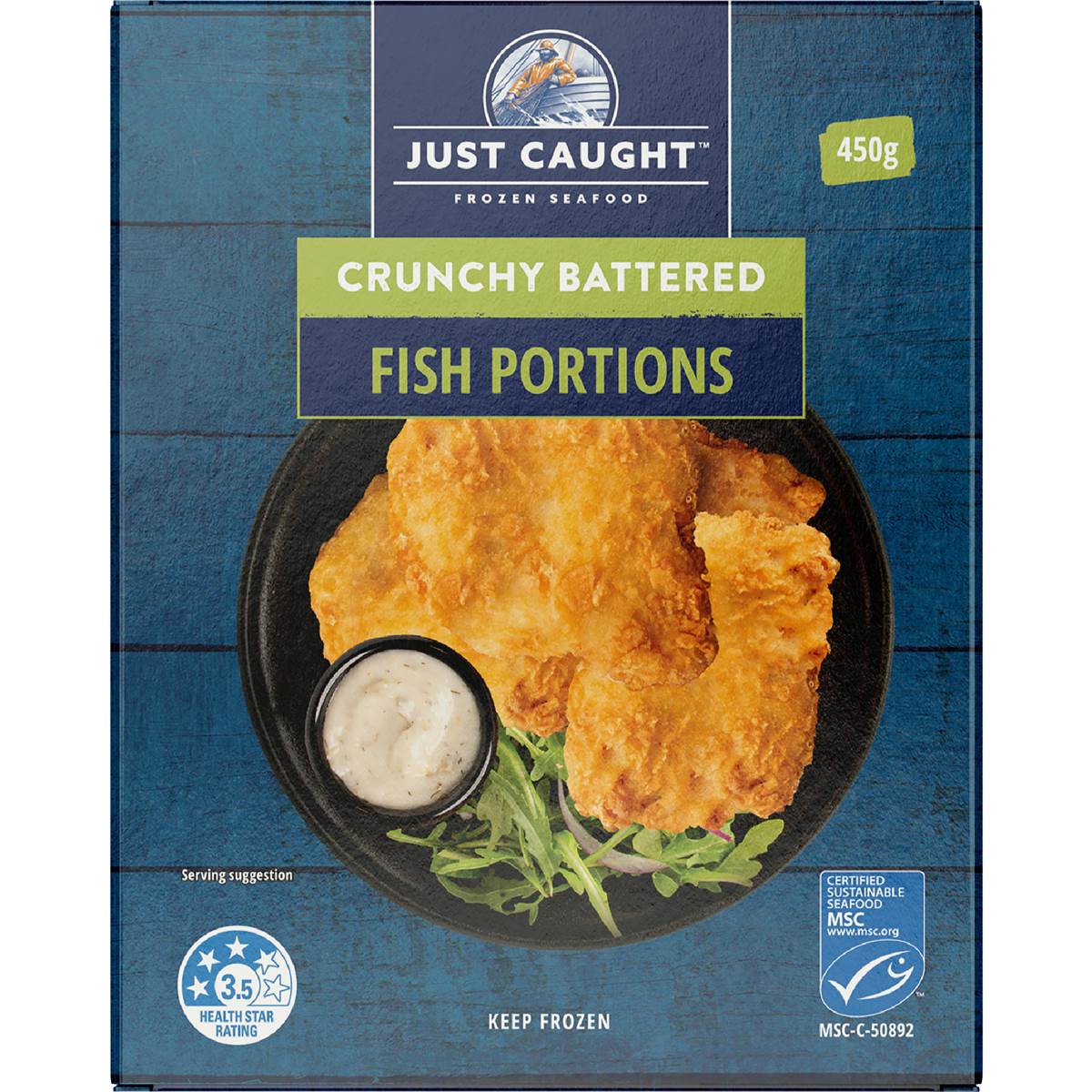 Just Caught Crunchy Battered Fish Portions