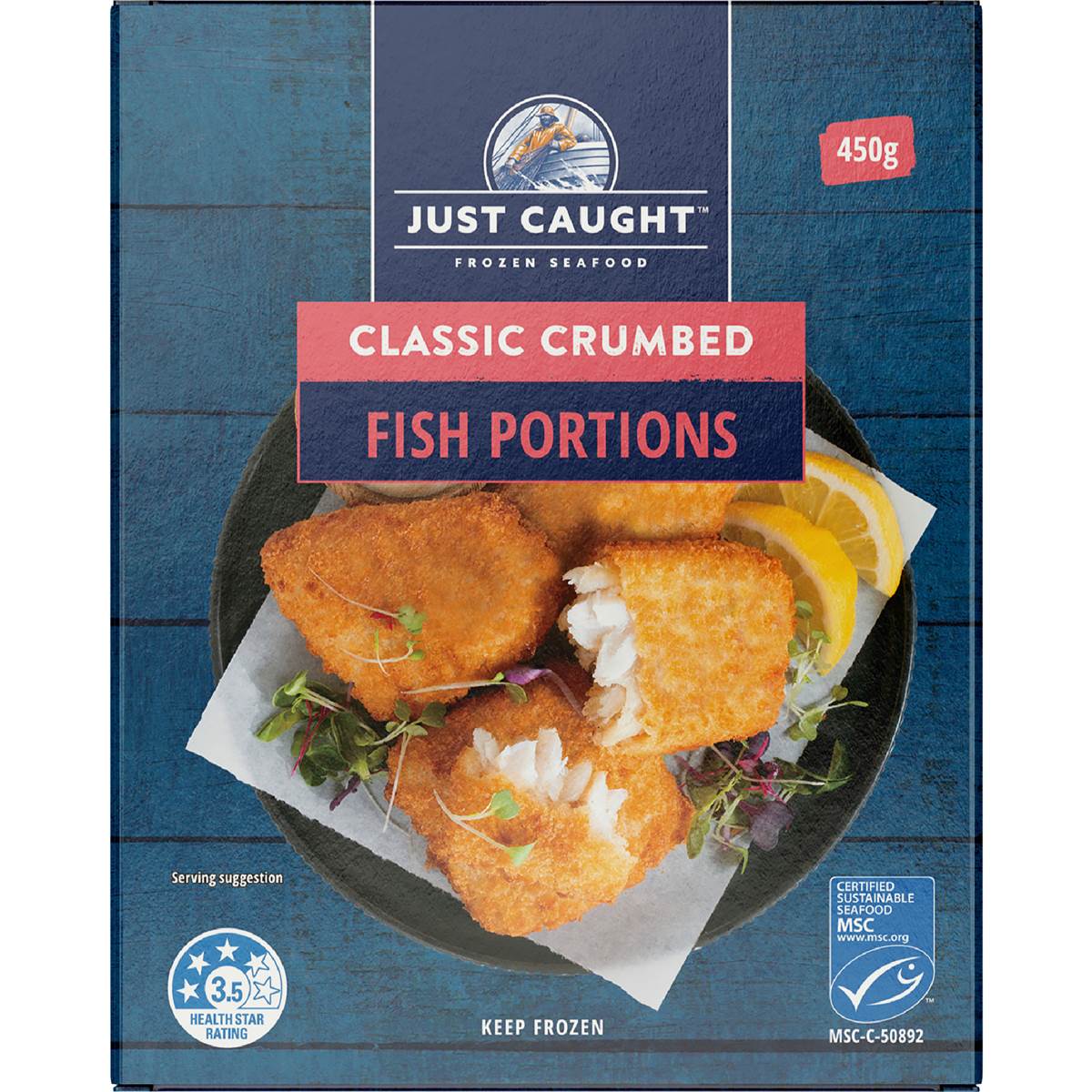 Just Caught Classic Crumbed Fish Portions