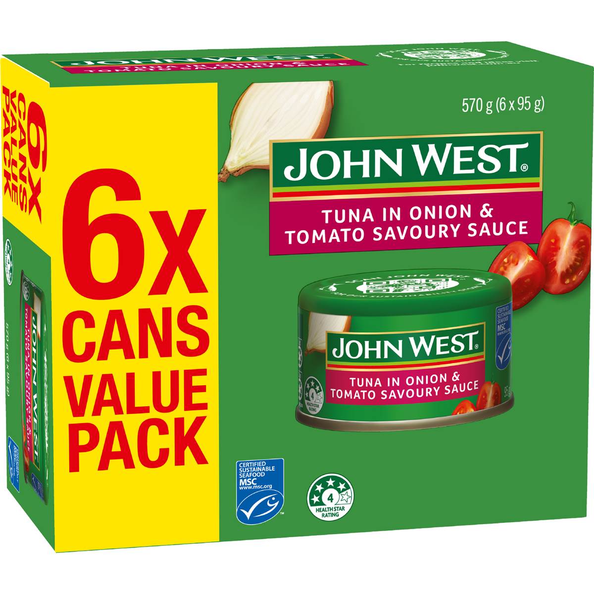 John West Tuna In Onion & Tomato Savory Sauce Value