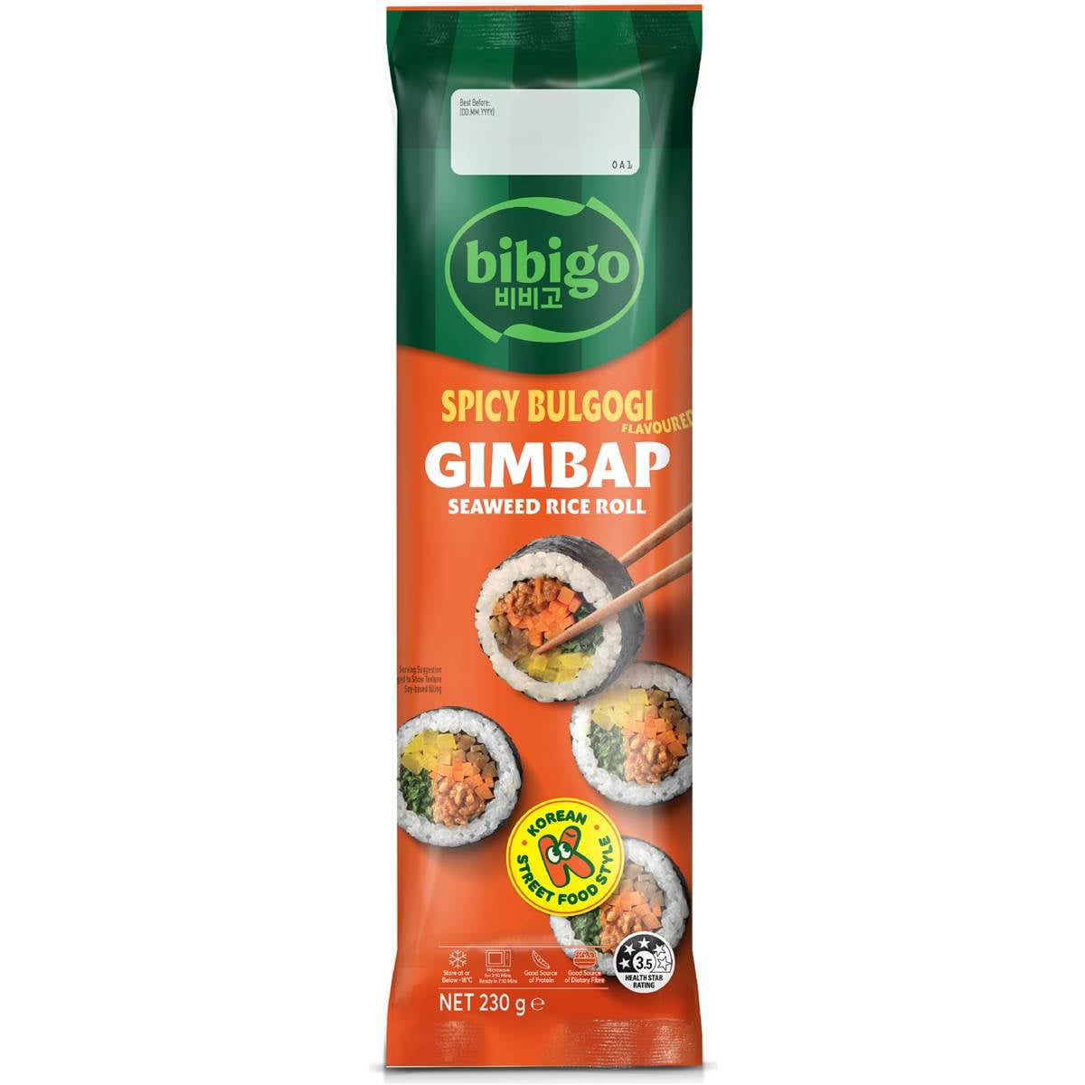 Bibigo Gimbap Rice Roll Spicy Bulgogi