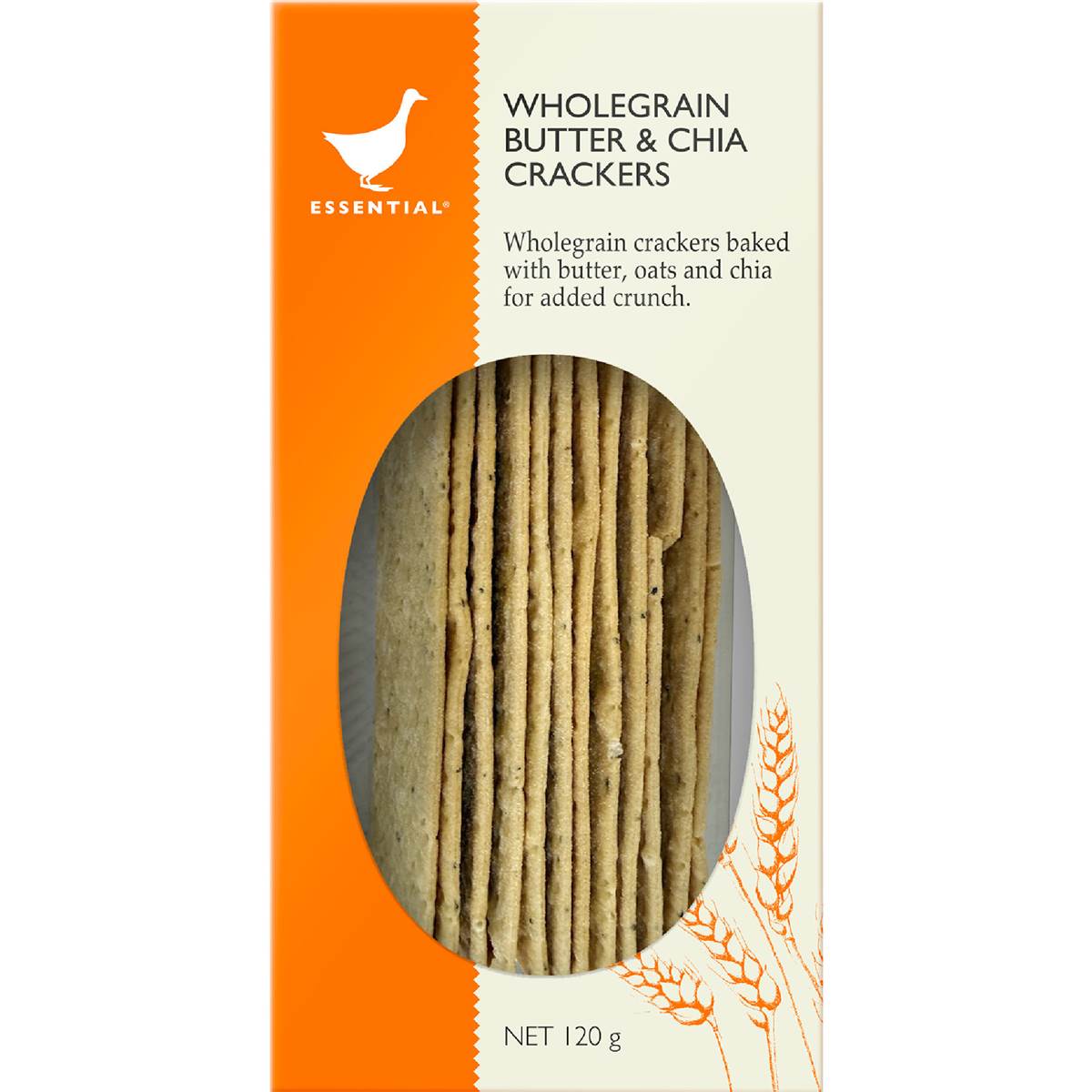 Essential Wholegrain Butter & Chia Crackers