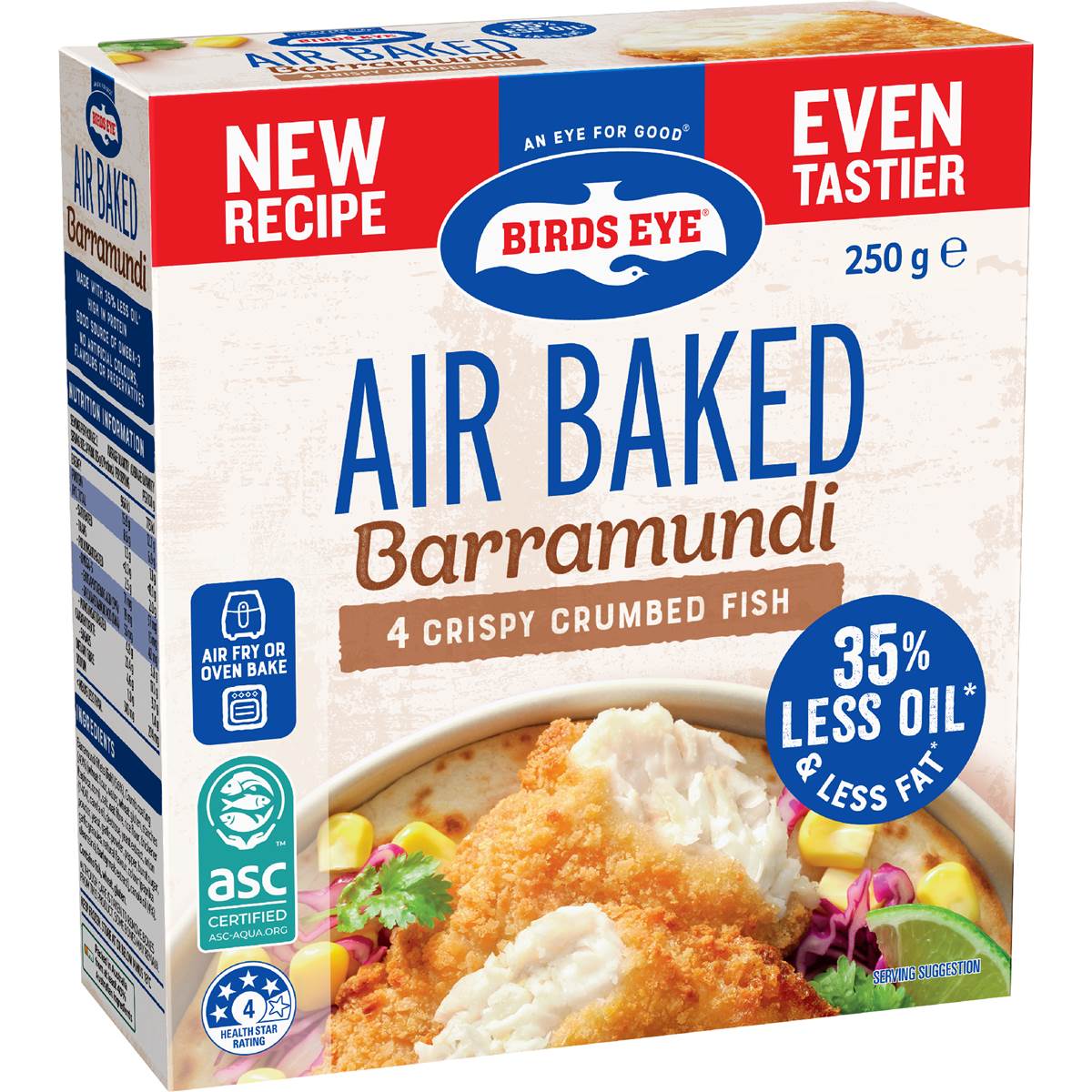 Birds Eye Air Baked Crumbed Barramundi 250g