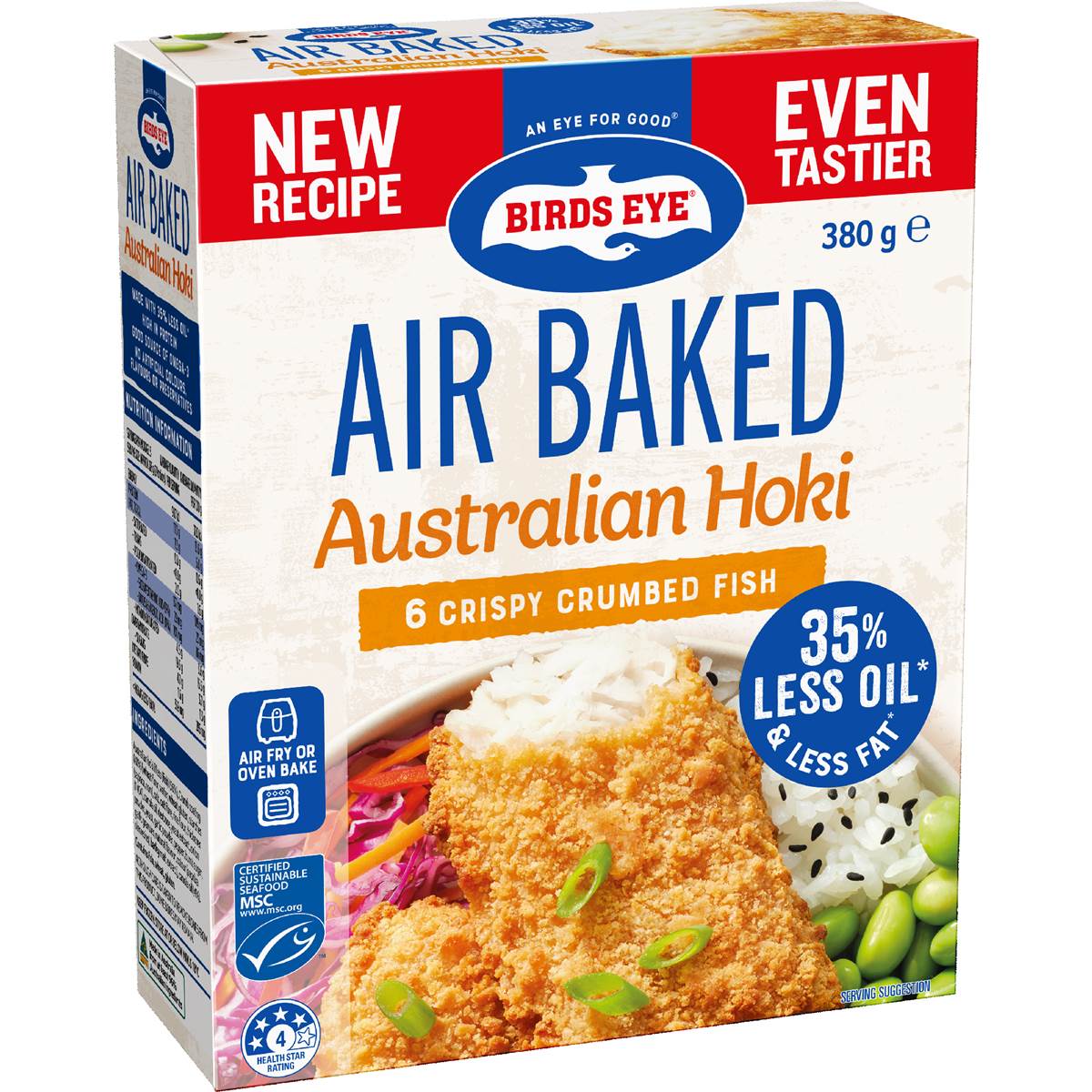 Birds Eye Air Baked Australian Crumbed Hoki 380g