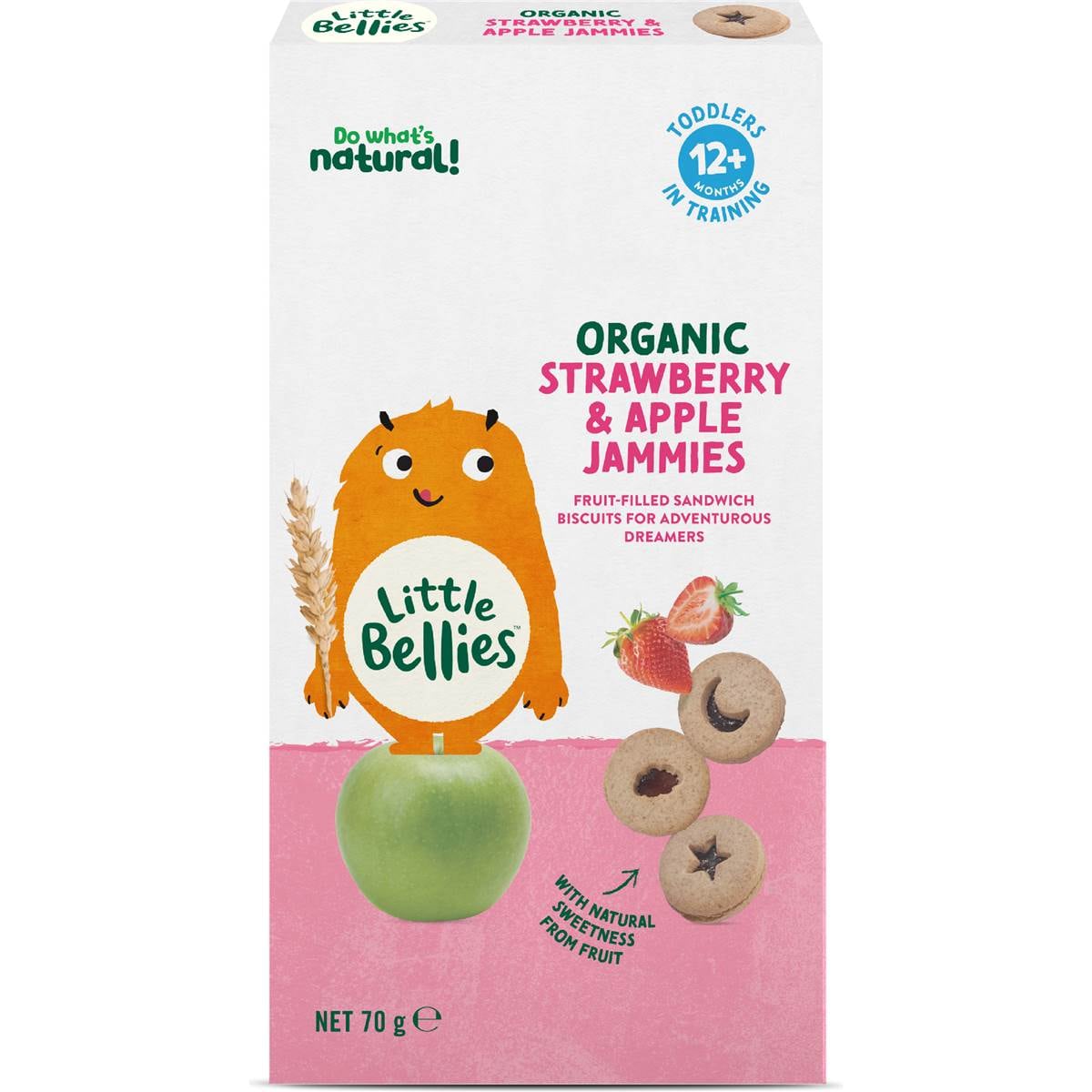 Little Bellies Jammies Strawberry & Apple 12m+