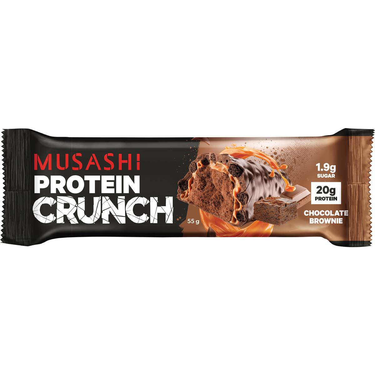Musashi Protein Crunch Bar Chocolate Brownie