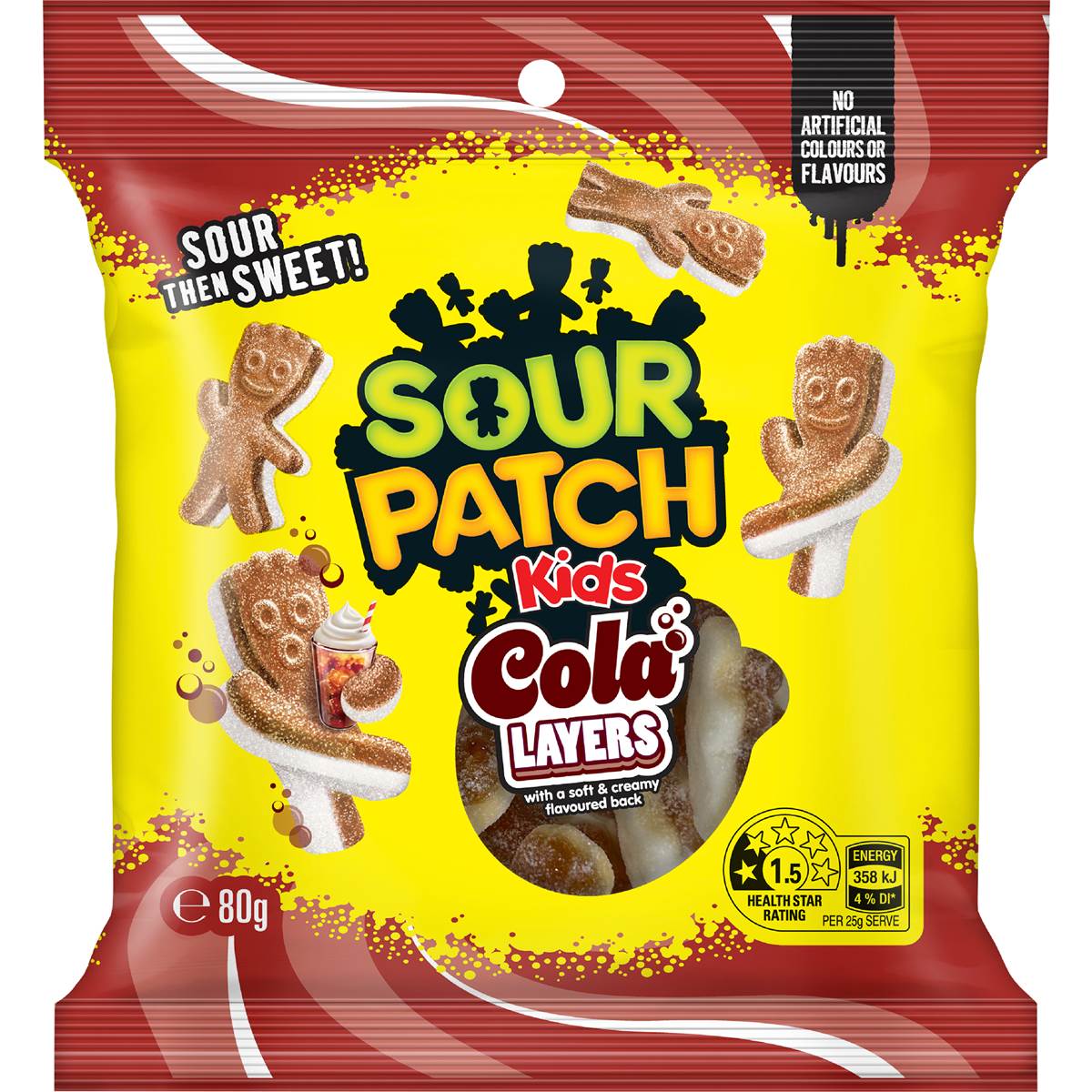 Sour Patch Kids Cola Layers Lollies 80g – Woolworths