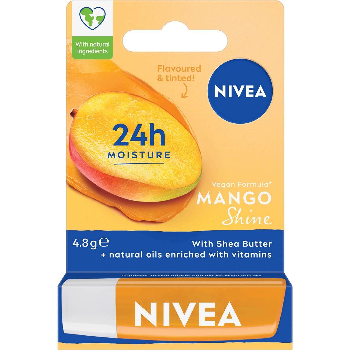 Nivea 24h Moisture Lip Balm Mango Shine 4.8g