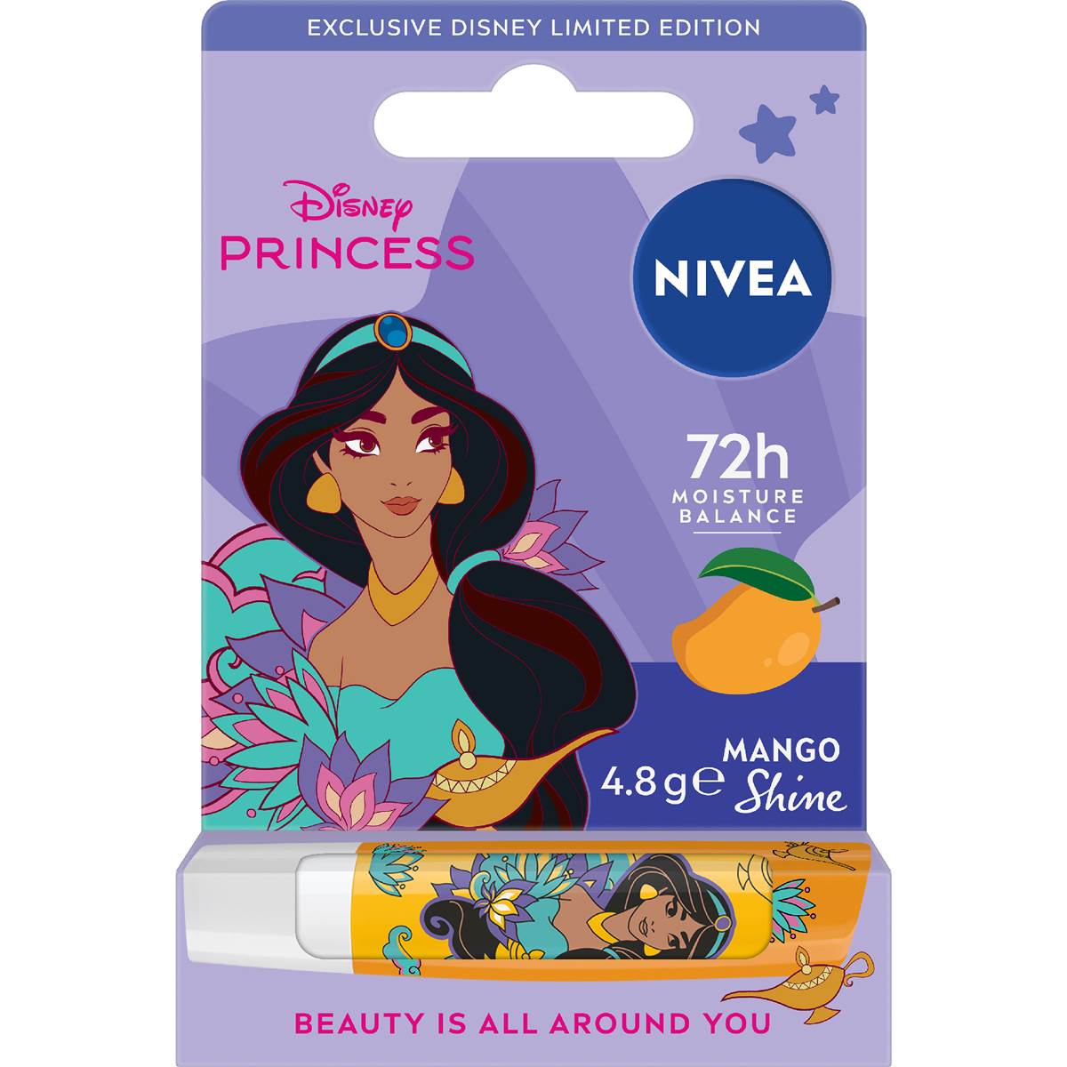 Nivea Disney Jasmine Tropical Mango Shine Lip Balm