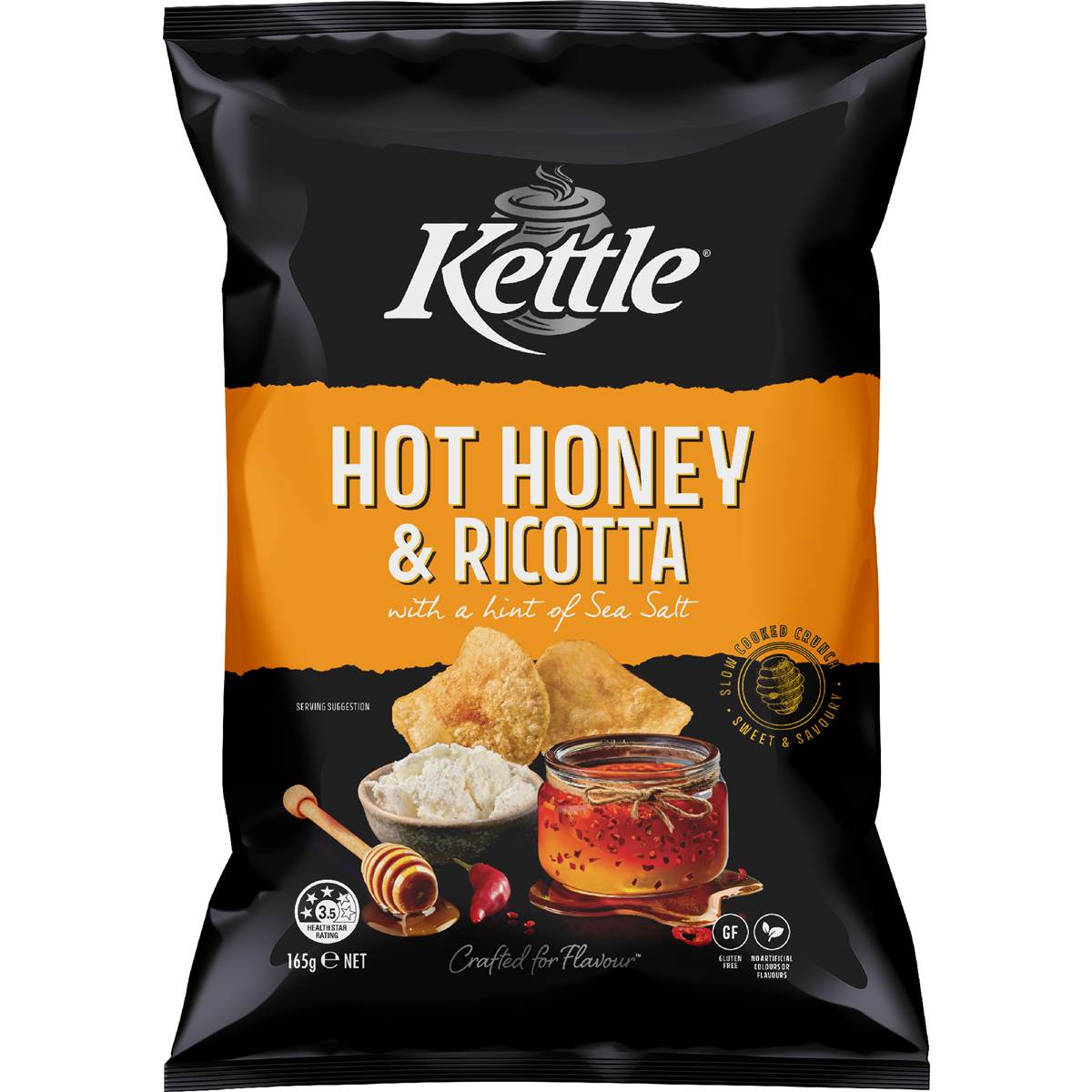 Kettle Potato Chips Hot Honey & Ricotta