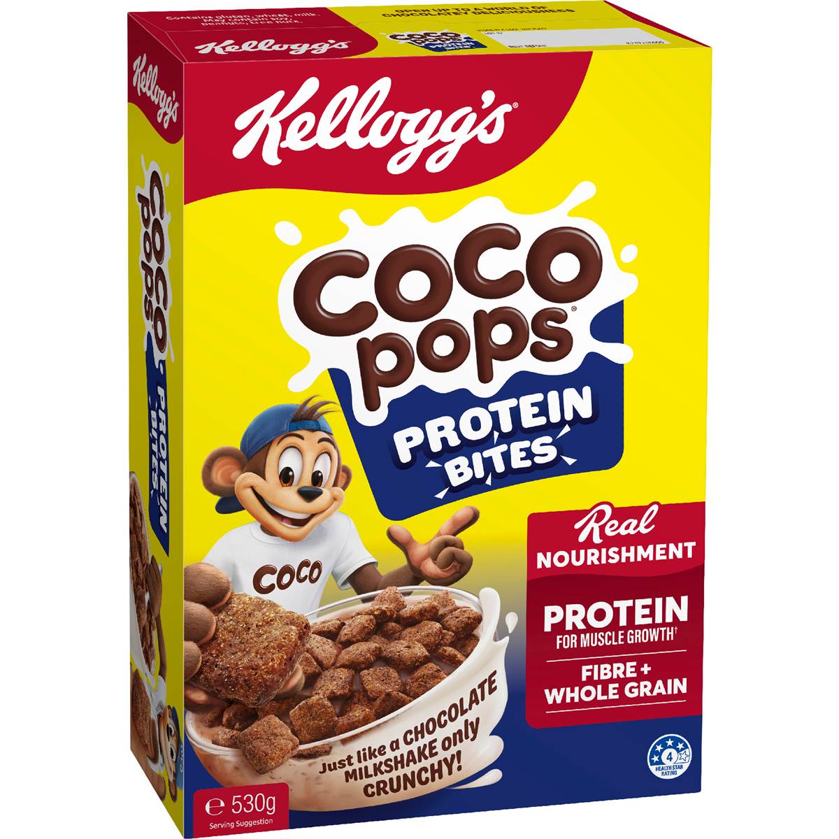 Kellogg's Coco Pops Protein Bites Breakfast Cereal 530g