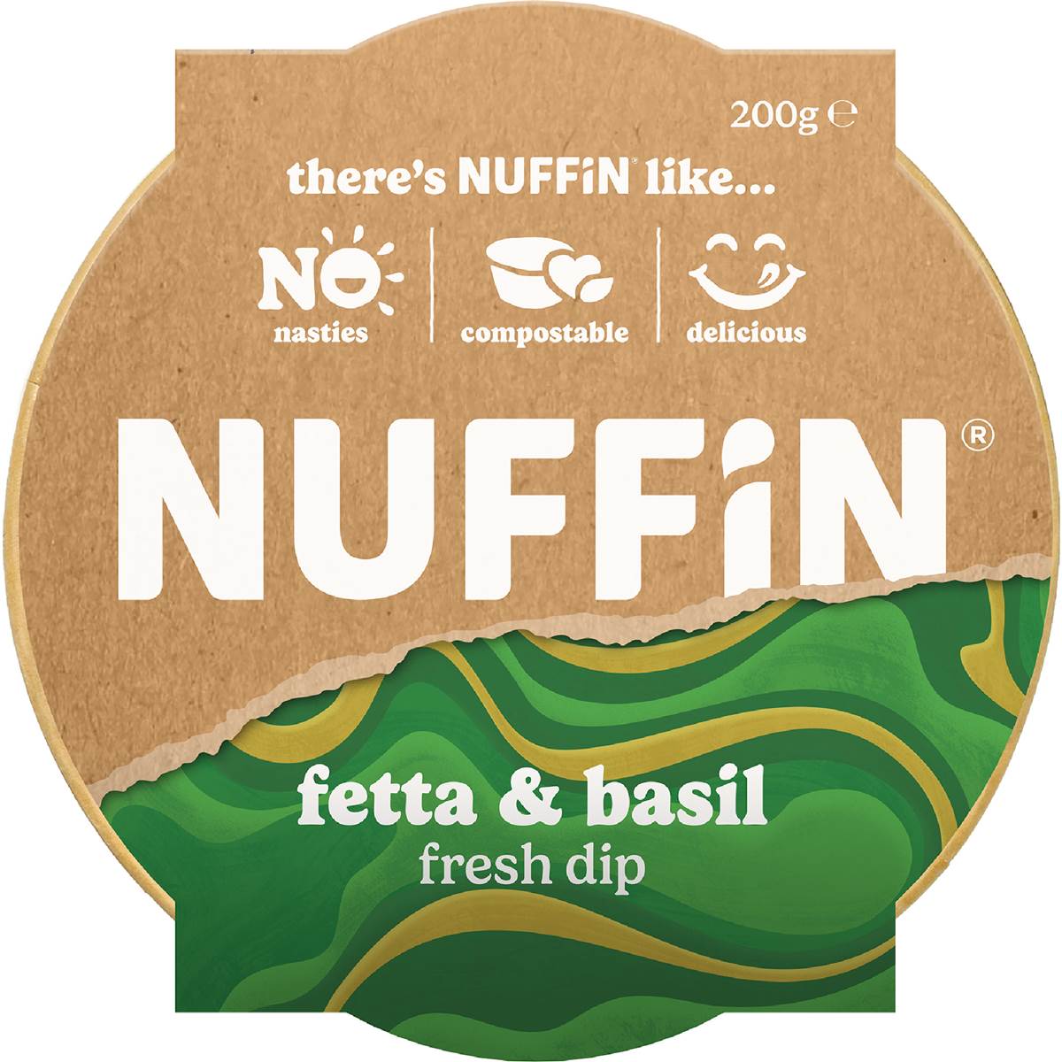 Nuffin Fetta & Basil Dip 200g