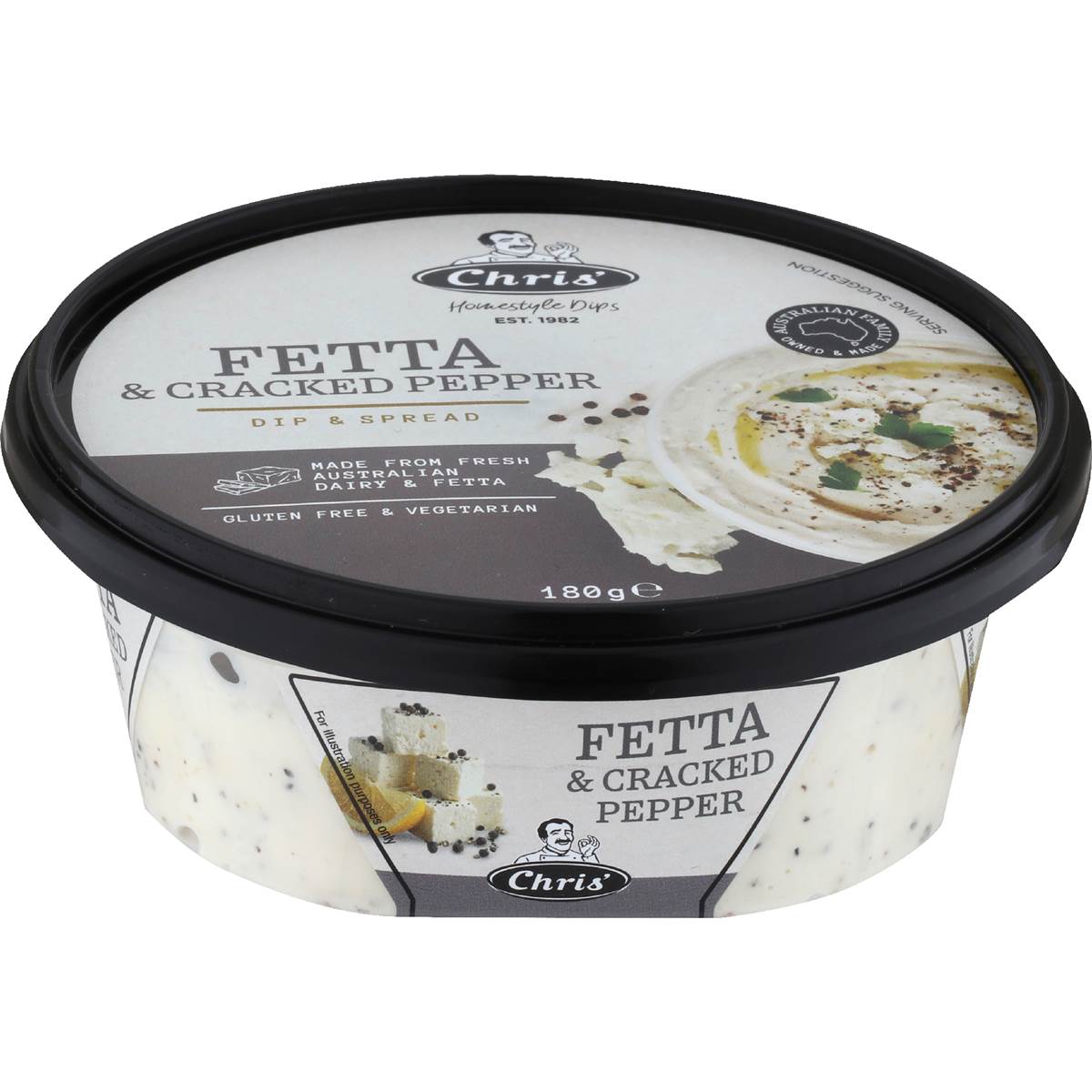 Chris' Homestyle Fetta & Cracked Pepper Dip & Spread