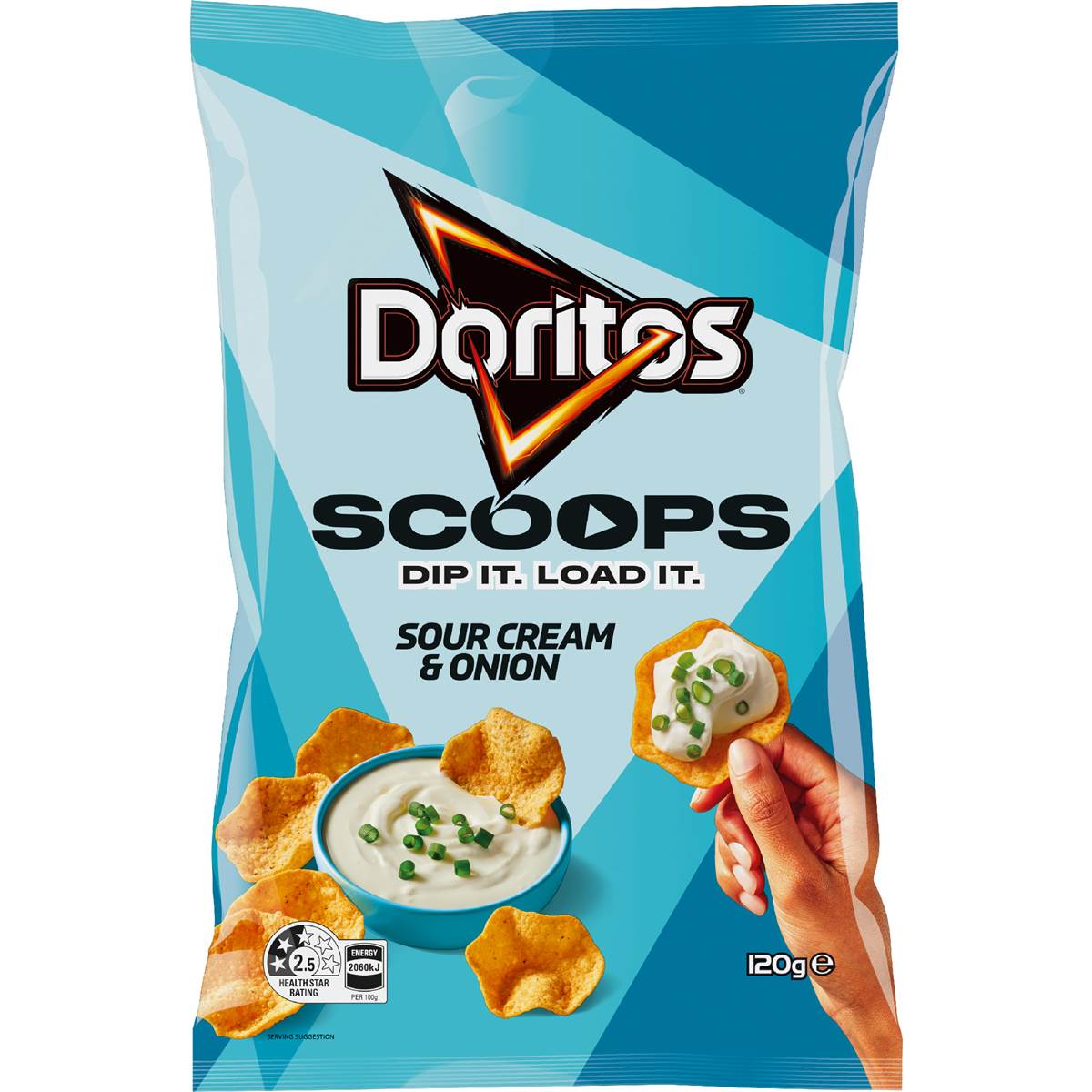 Doritos Scoops Corn Chips Sour Cream & Onion